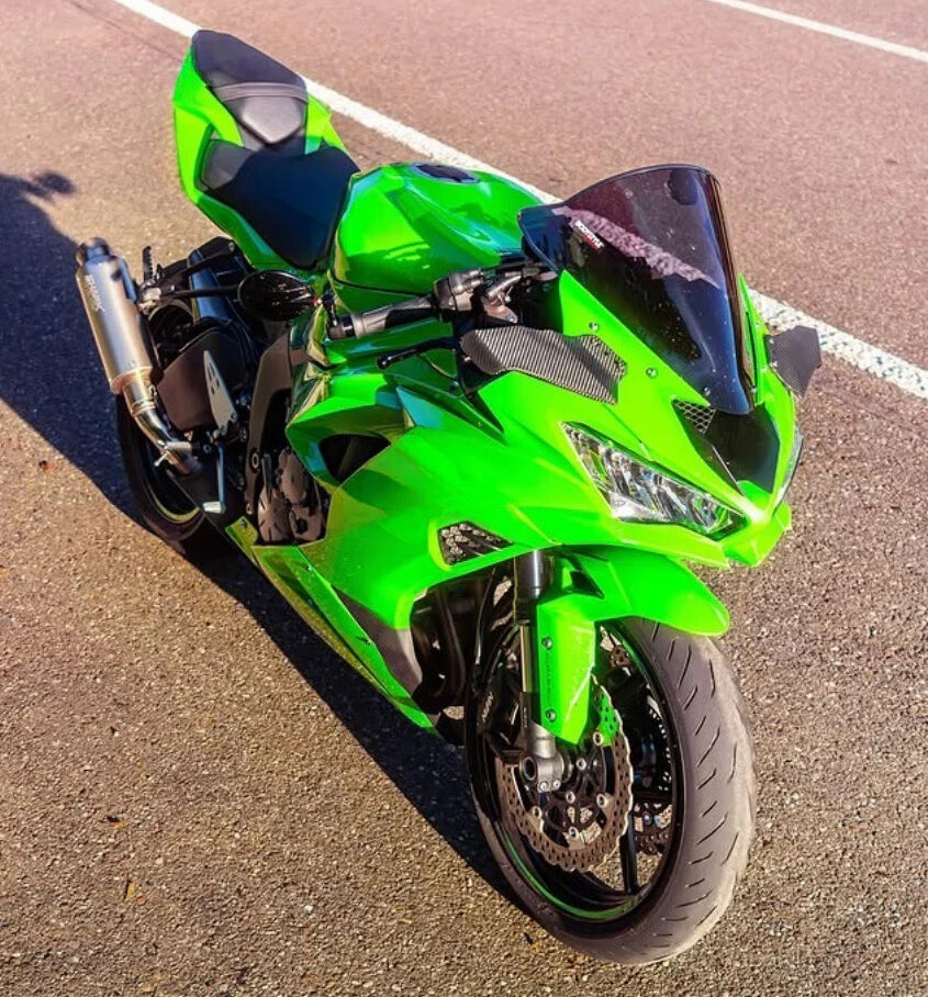 Amotopart 2019-2023 Kawasaki ZX6R Full Green Fairing Kit
