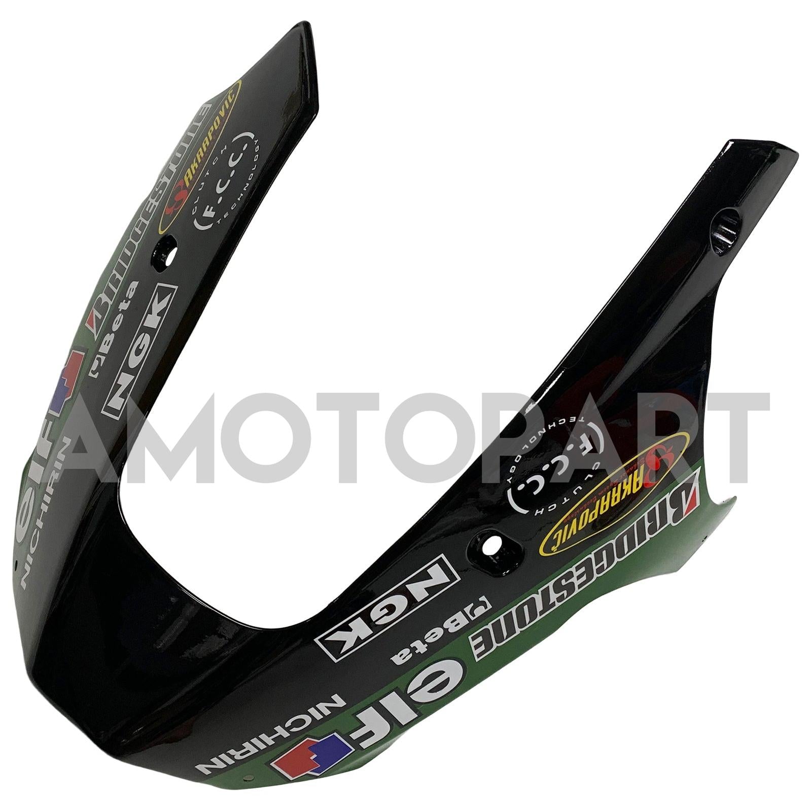 Amotopart Kawasaki 2002-2003 ZX9R Dark Green Black Fairing Kit