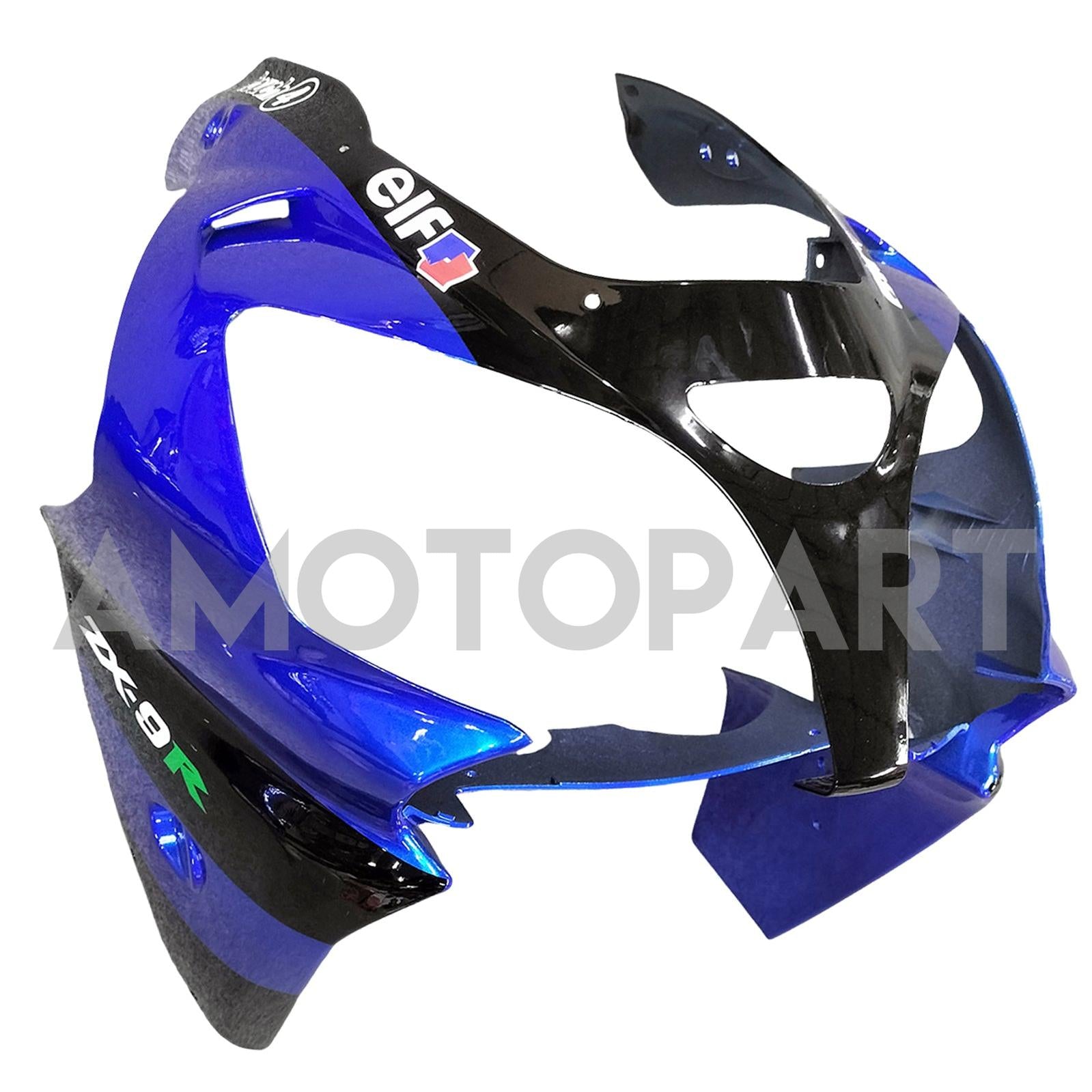 Amotopart 2002-2003 Kawasaki ZX9R Black & Blue Monster Style1 Fairing Kit