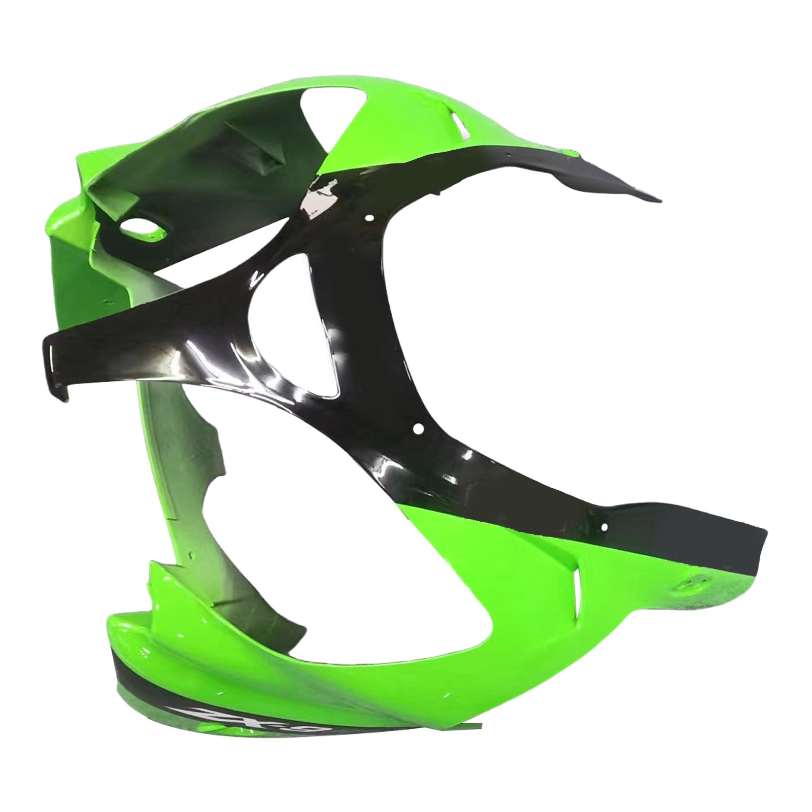Amotopart 2002-2003 Kawasaki ZX9R Black&Green Style1 Fairing Kit