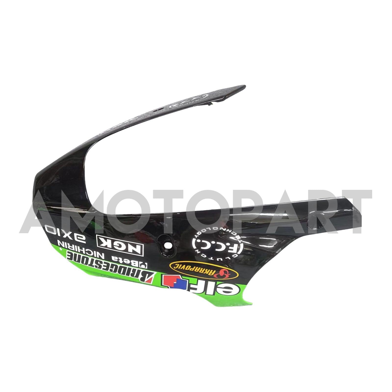 Amotopart 2002-2003 Kawasaki ZX9R Black&Green Monster Style1 Fairing Kit