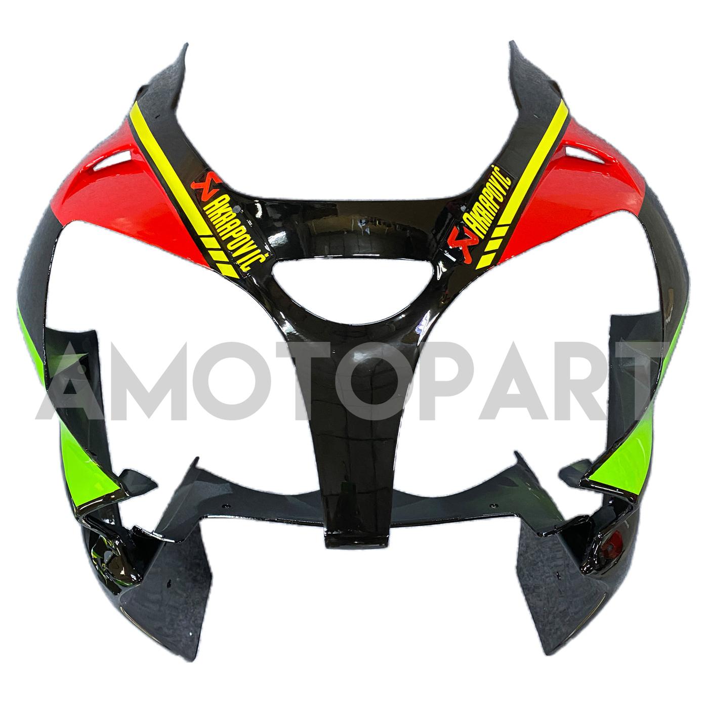 Amotopart 2002-2003 Kawasaki ZX9R Black & Green Style2 Fairing Kit