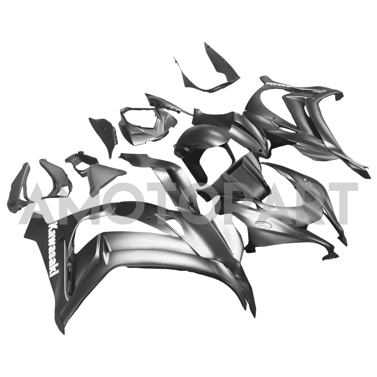 Amotopart 2016-2020 ZX10R Kawasaki Black Fairing Kit