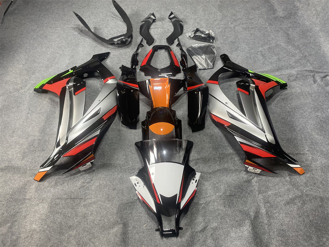 Amotopart Kawasaki ZX10R 2016-2020 Gray Black Fairing Kit