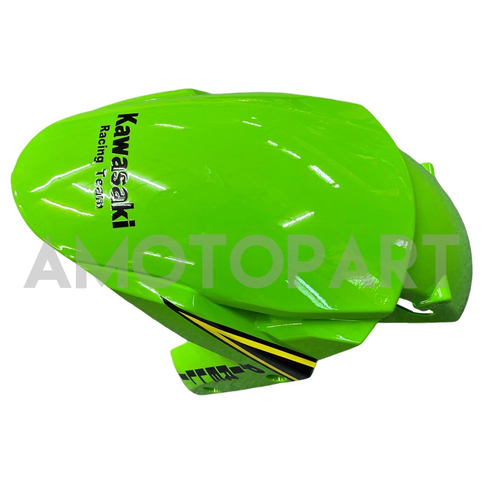 Amotopart 2016-2020 Kawasaki ZX10R Black & Green Style9 Kit de carenagem