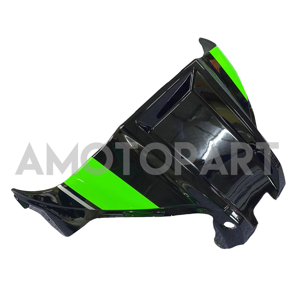 Amotopart 2016-2020 Kawasaki ZX10R ブラック&グリーン Style8 フェアリングキット