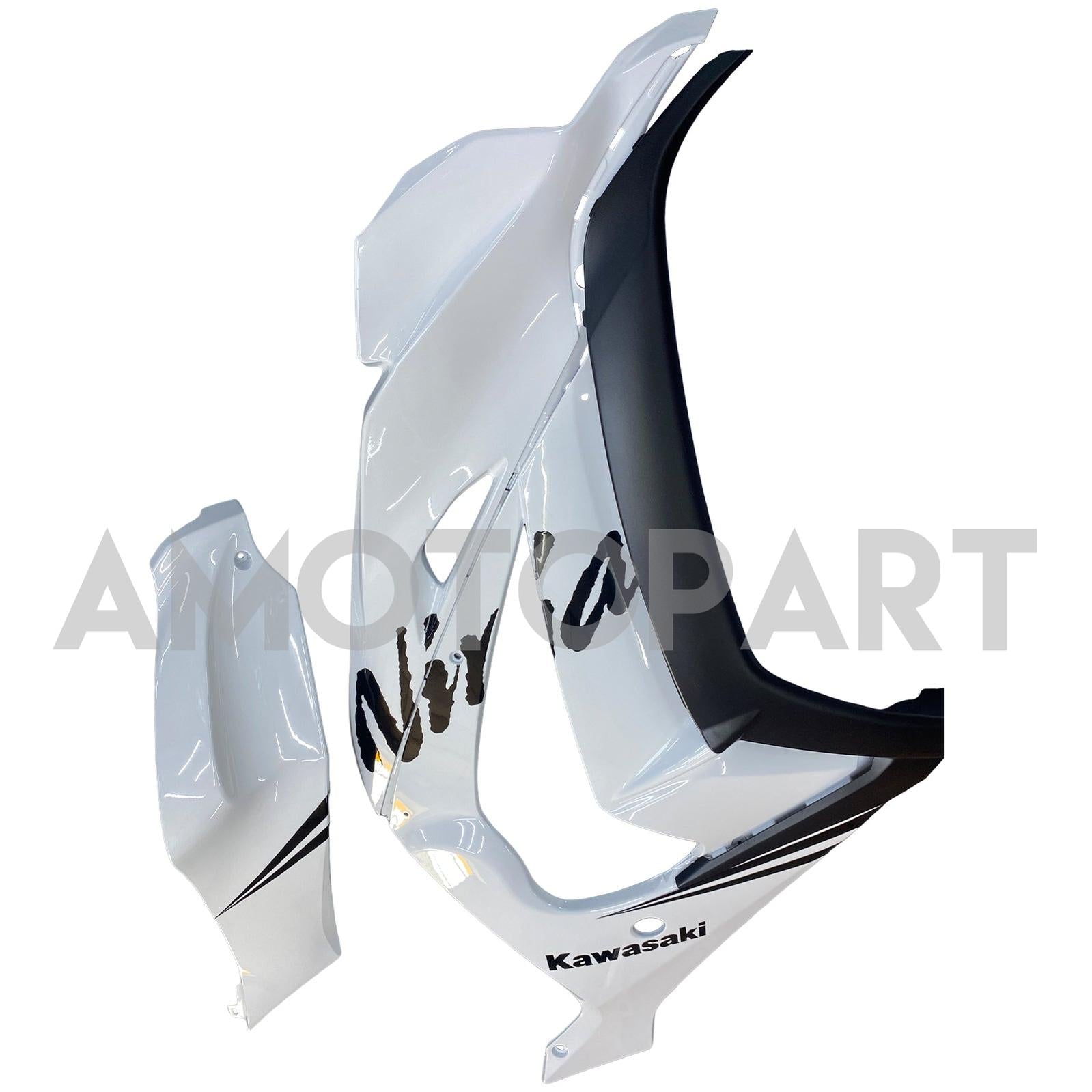 AMOTOPART 2016-2020 KAWASAKI ZX10R VIT MED Black Logo Fairing Kit