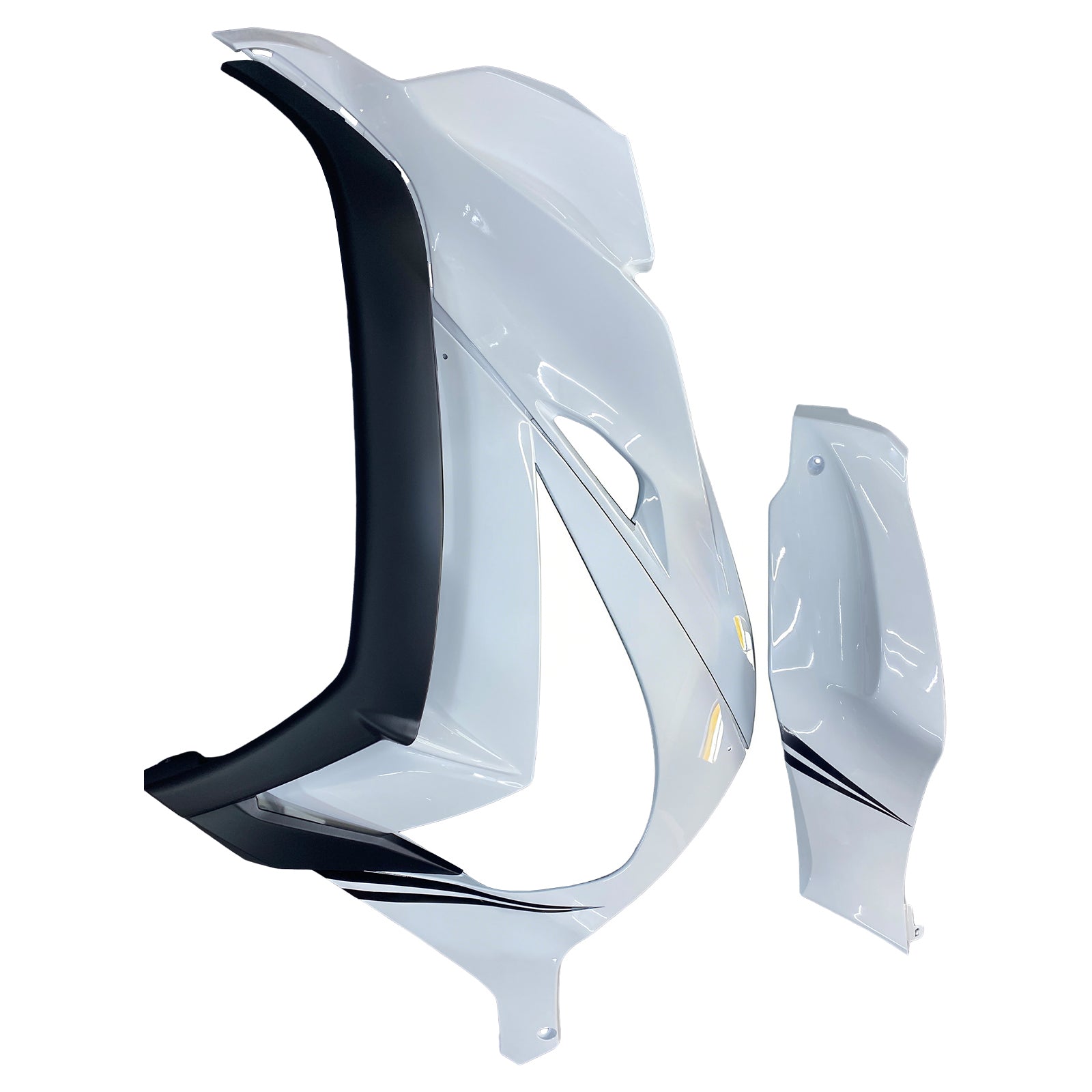 Amotopart 2016-2020 Kawasaki ZX10R White Fairing Kit