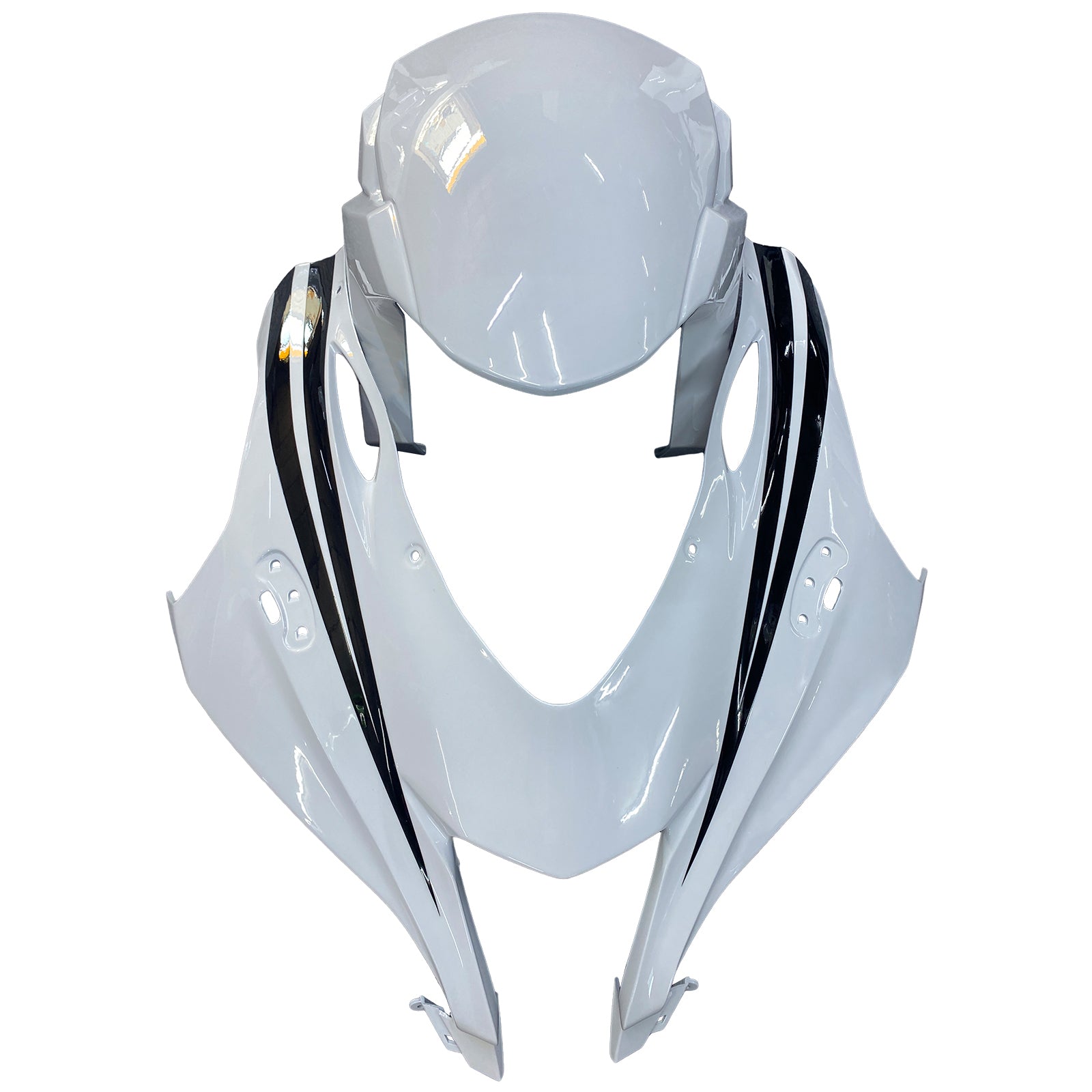 Amotopart 2016-2020 Kawasaki ZX10R White Fairing Kit
