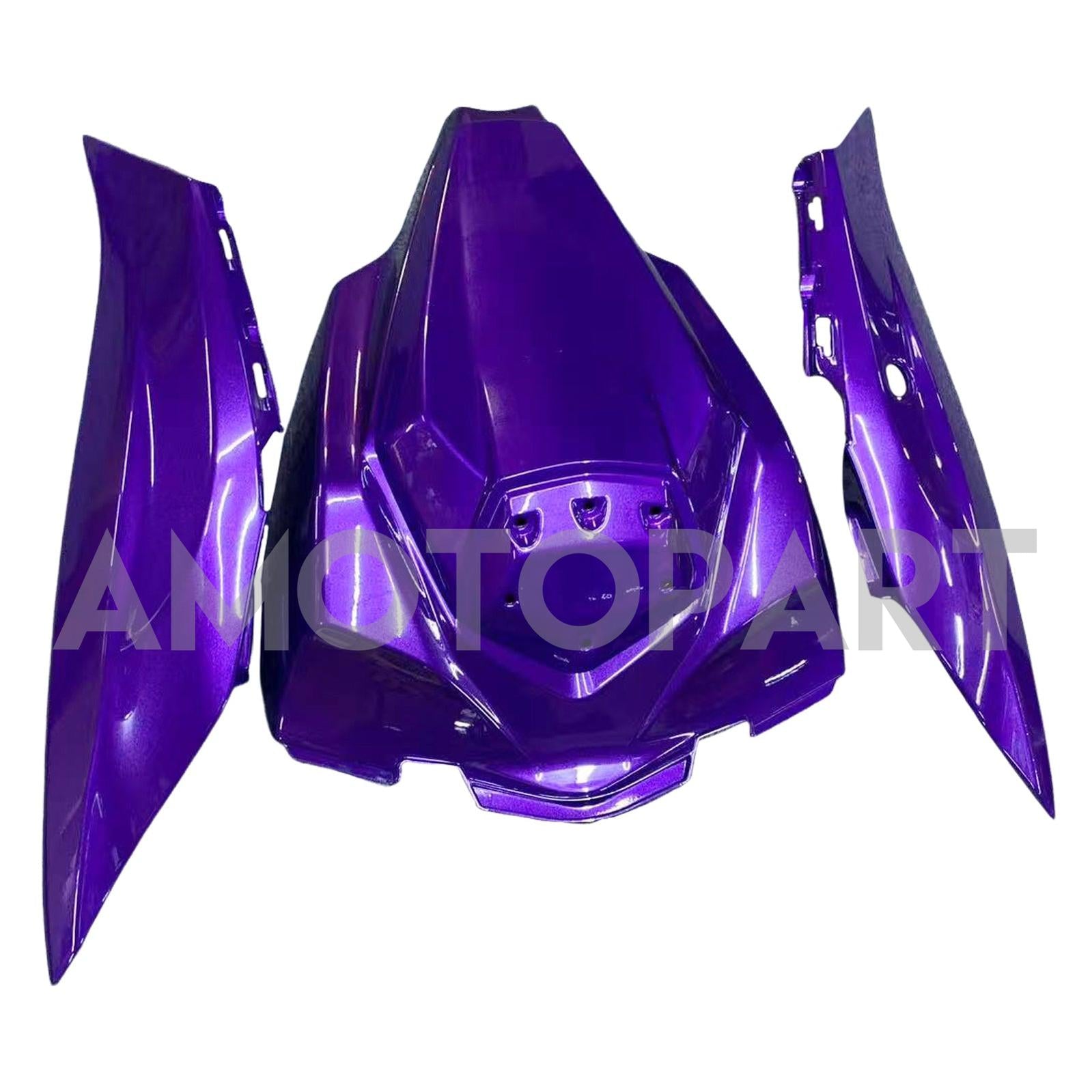 Amotopart 2016-2020 Kawasaki ZX10R Purple&Green Fairing Kit