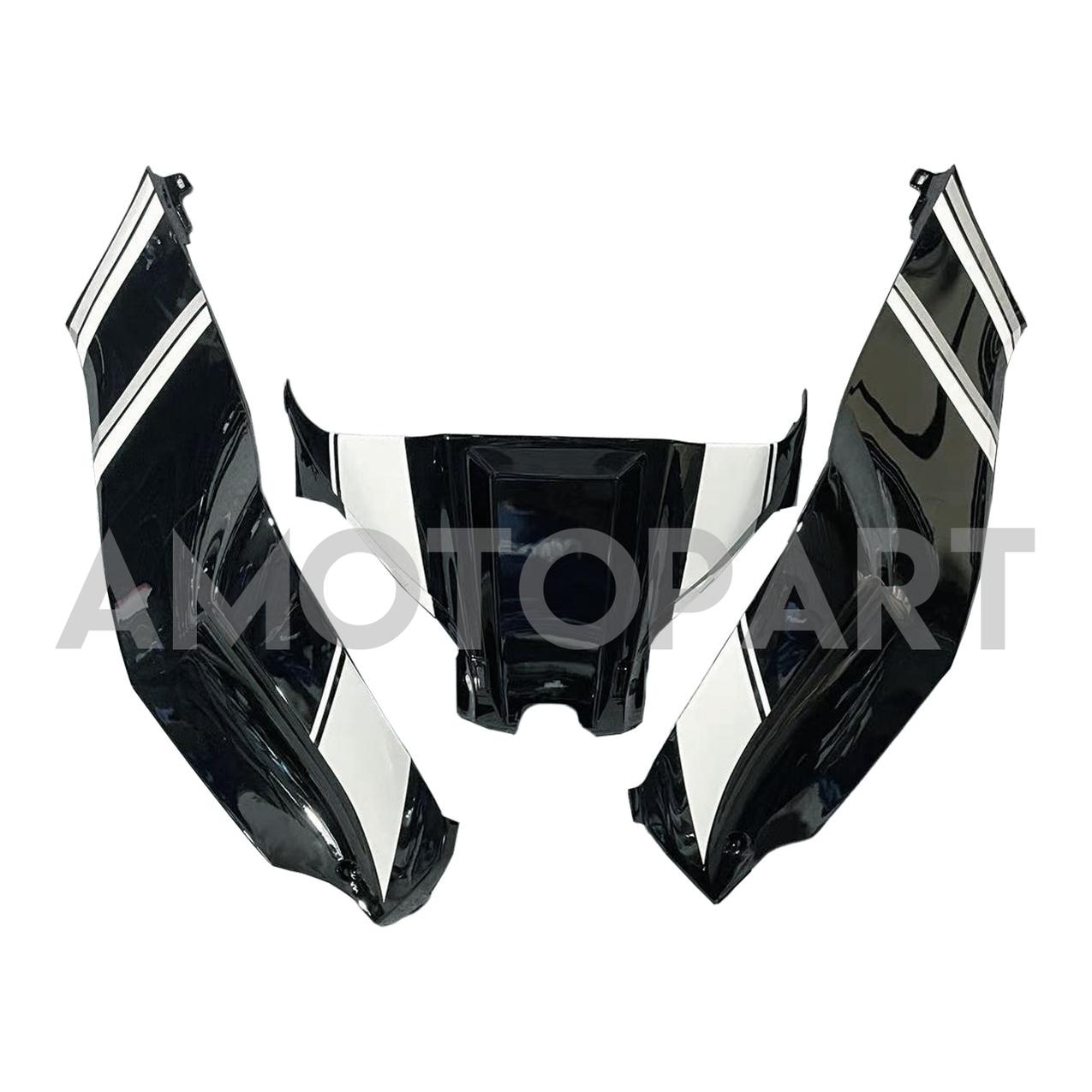 Amotopart 2016-2020 ZX10R Kawasaki Black & White Style3 Fairing Kit