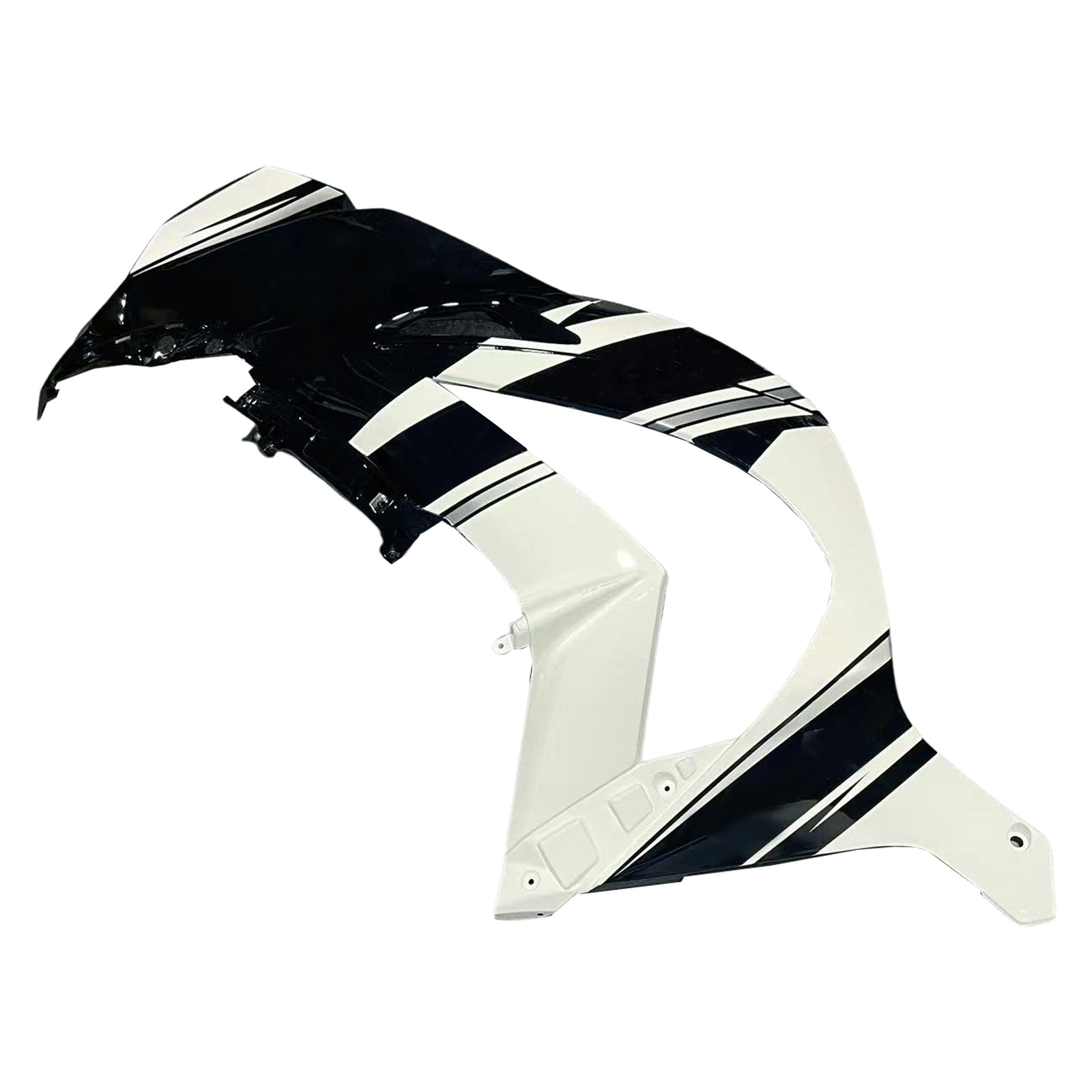 Amotopart 2016-2020 ZX10R Kawasaki Black&White Style3 Fairing Kit