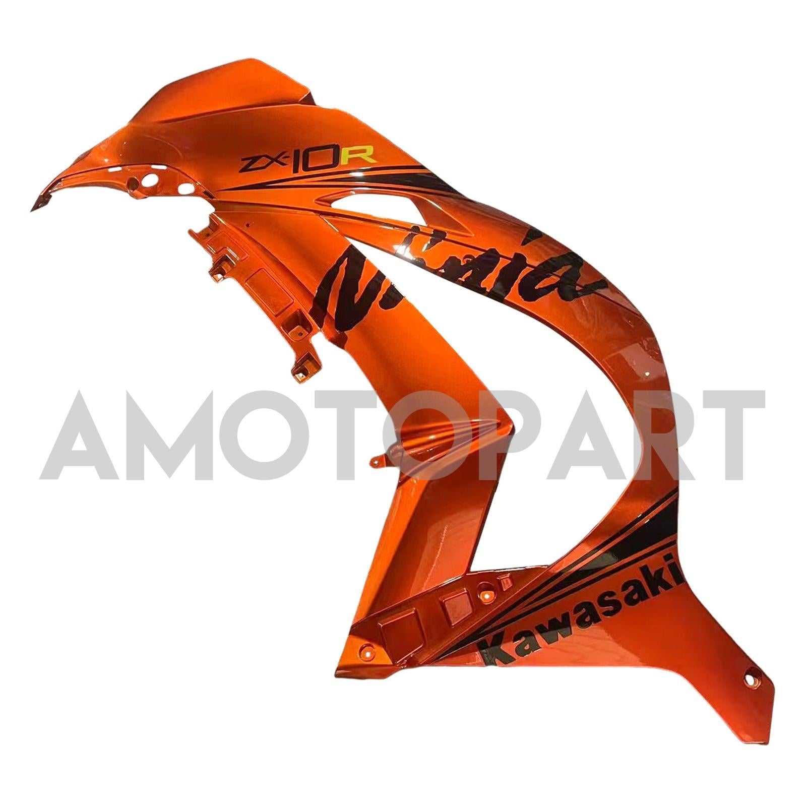 Amotopart 2016-2020 ZX10R Kawasaki Orange&Schwarzes Verkleidungskit