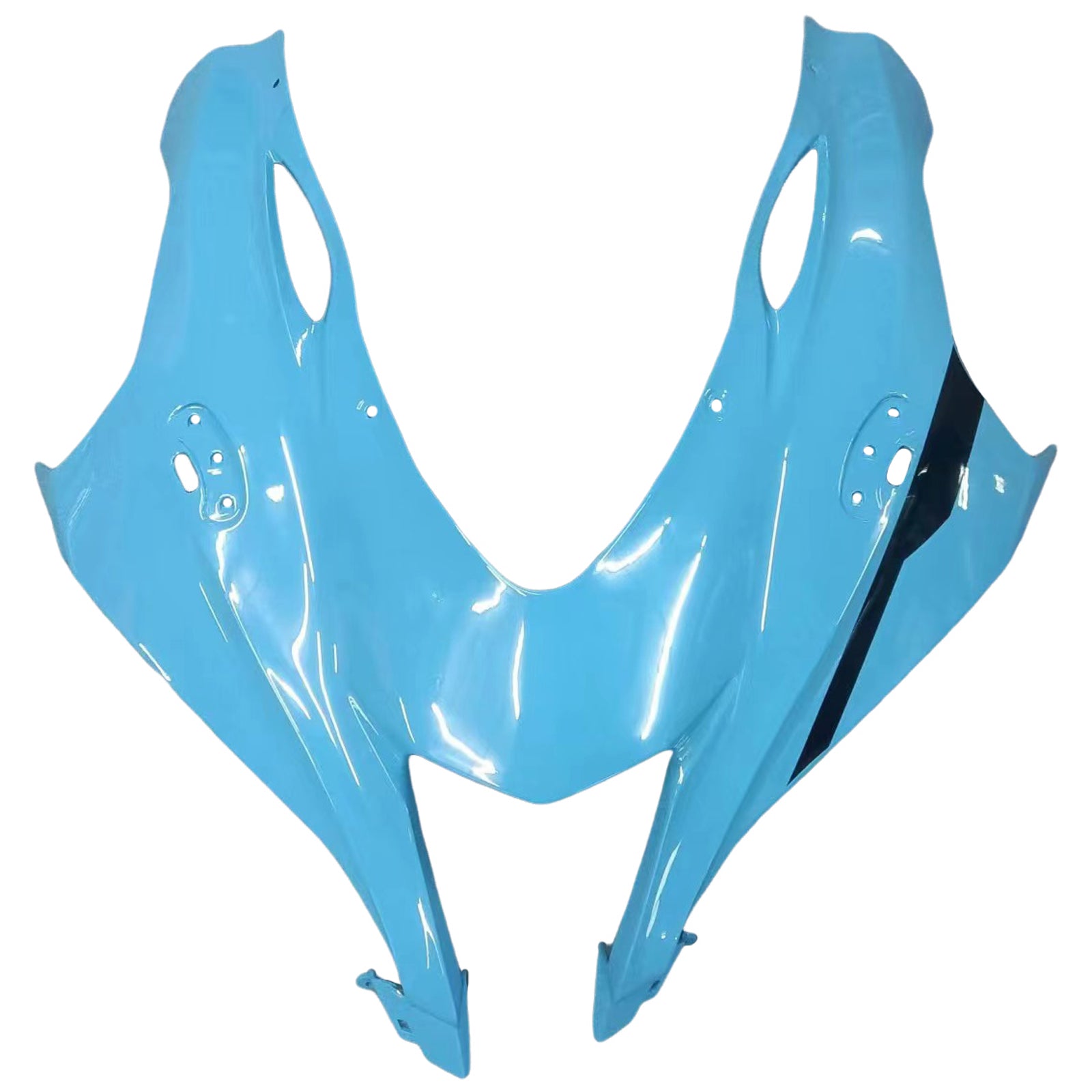 Amotopart 2016-2020 ZX10R Kawasaki Blue Shark Teeth Fairing Kit