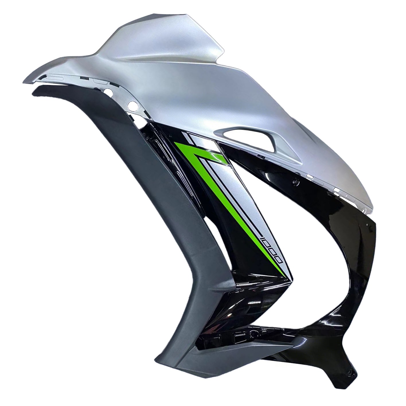 Amotopart 2016-2020 ZX10R Kawasaki Silver & Black Fair Kit