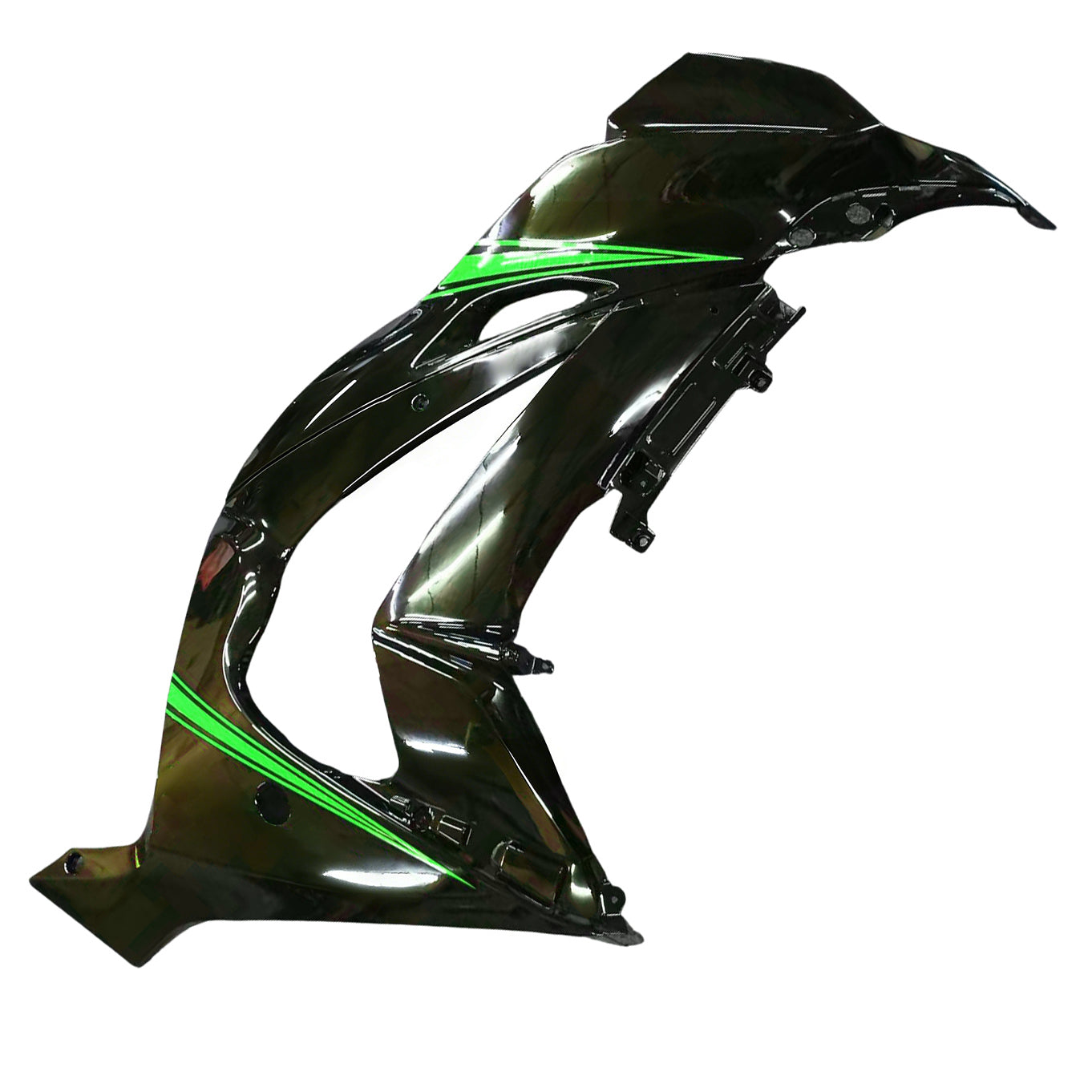 Amotopart 2016-2020 ZX10R Kawasaki Green&Black Style2 Fairing Kit