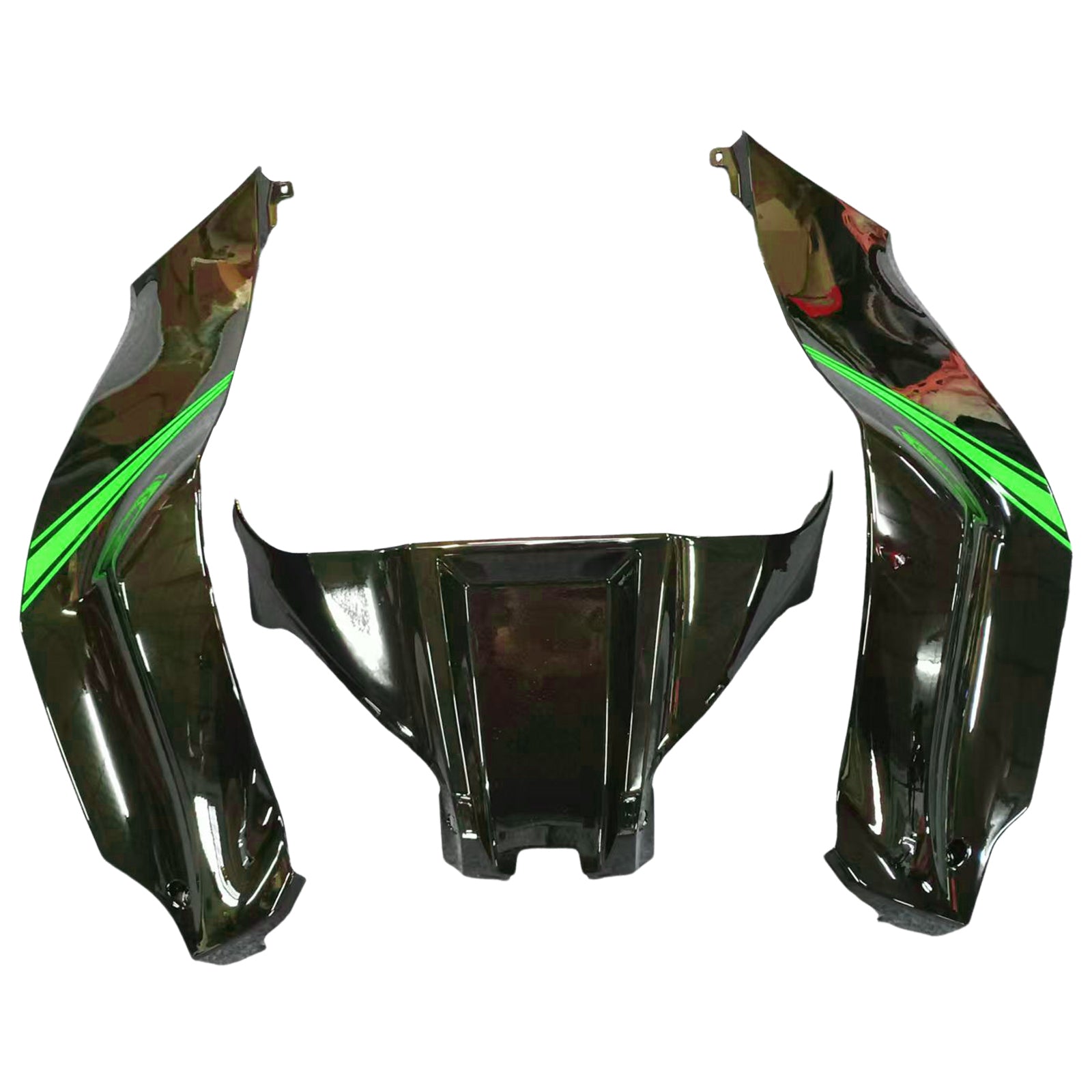 Amotopart 2016-2020 ZX10R Kawasaki Green&Black Style2 Fairing Kit