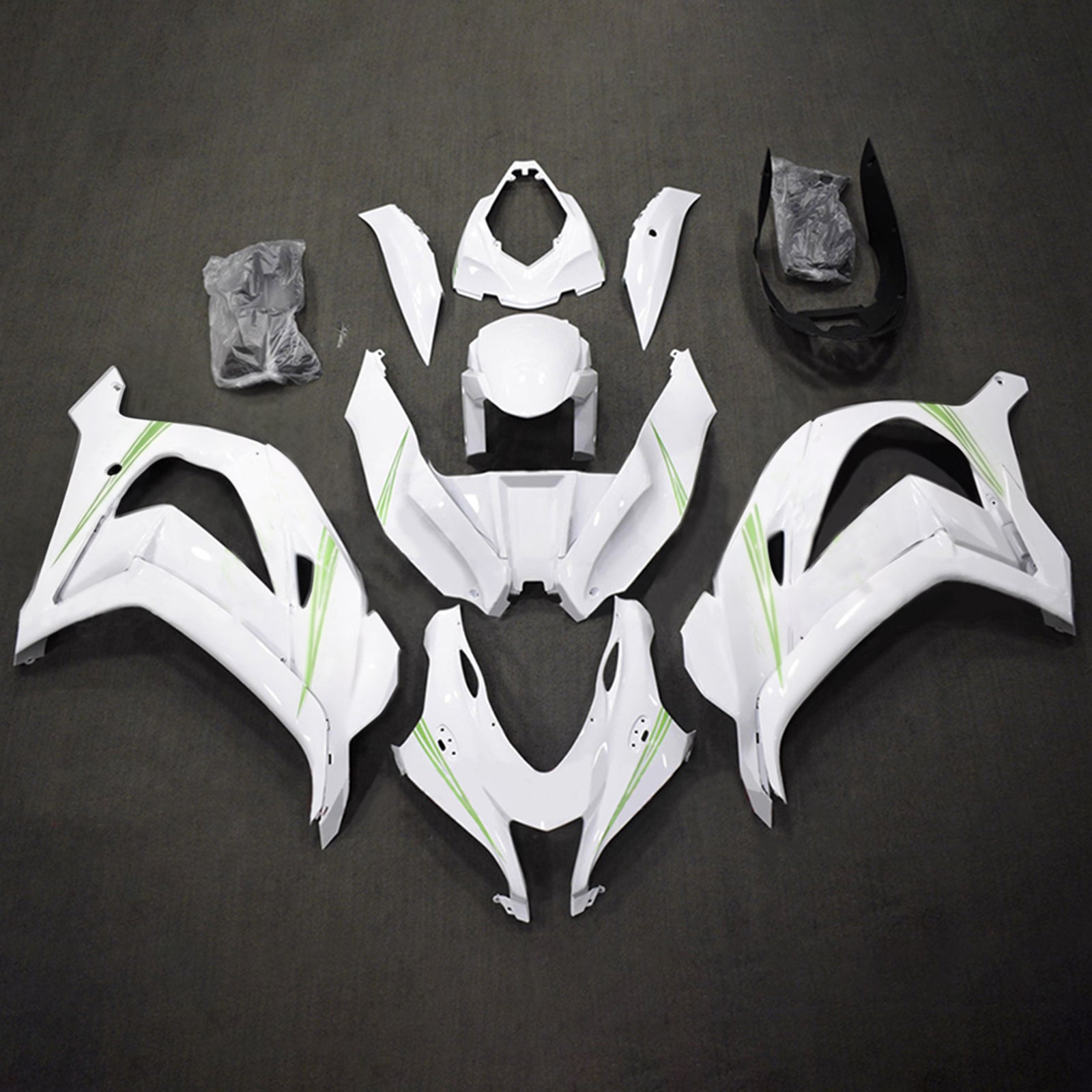 Amotopart 2016-2020 Kawasaki ZX10R witte kuipset