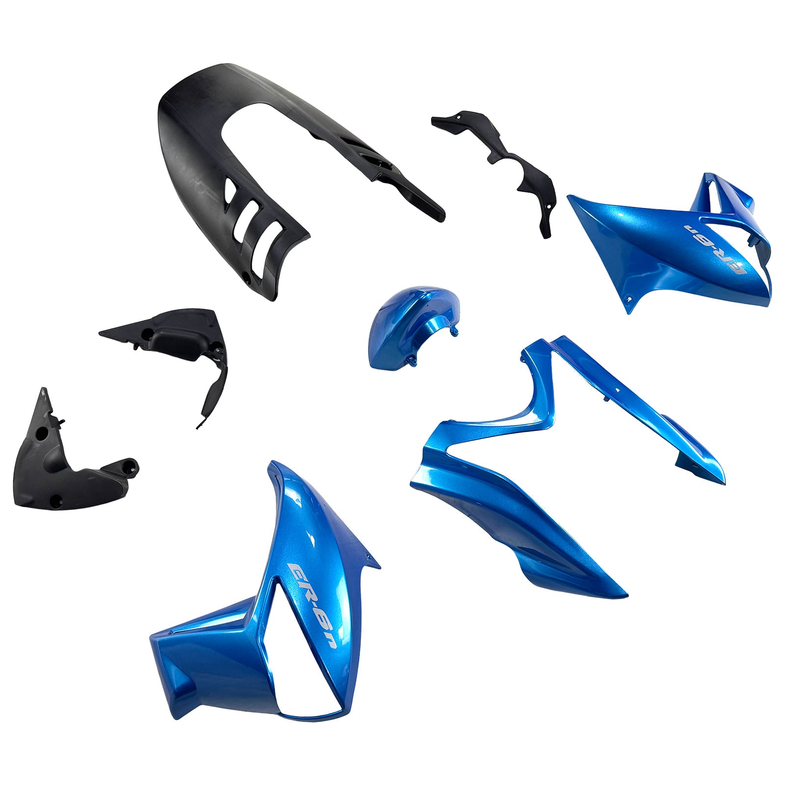 Amotopart Kawasaki 2009-2011 ER6N Blue Fairing Kit