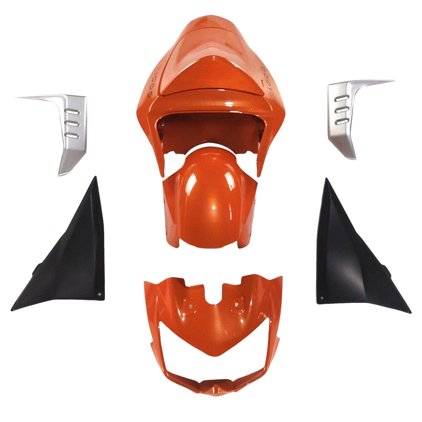 Amotopart 2003-2006 Kawasaki Z1000 Orange Fairing Kit