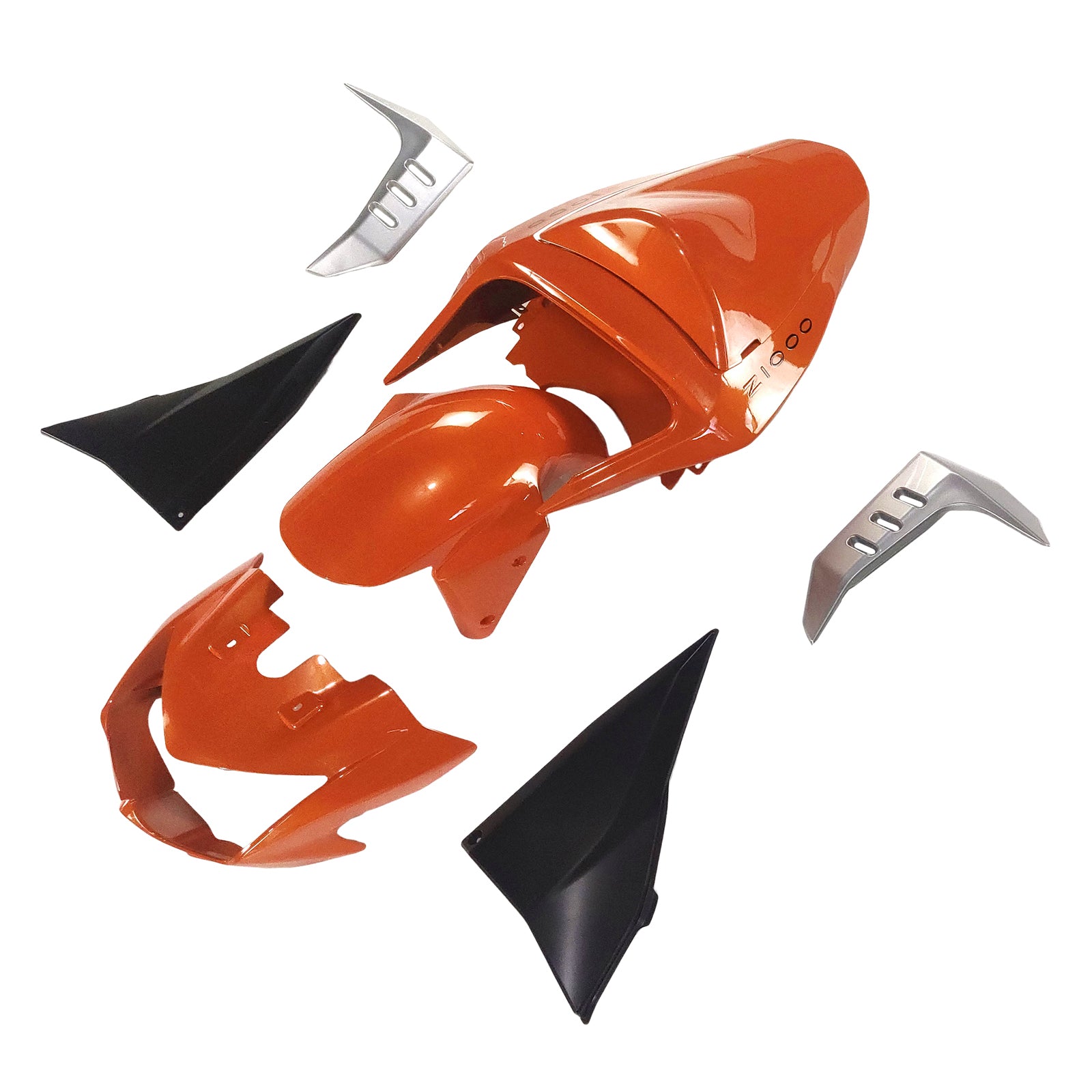 Amotopart 2003-2006 Kawasaki Z1000 Orange Fairing Kit
