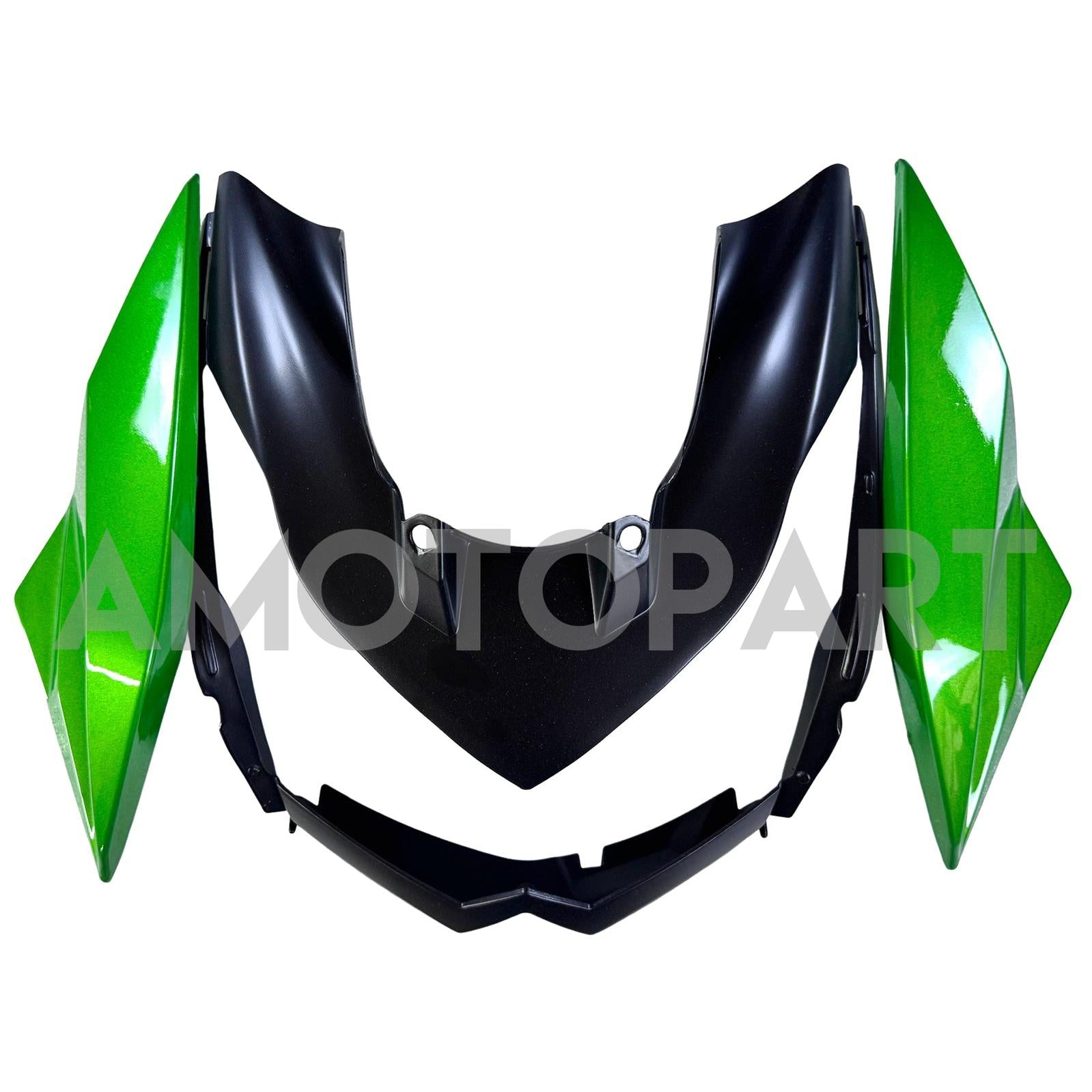 Amotopart 2010-2013 Z1000 Kawasaki Green&Black Style1 Fairing Kit