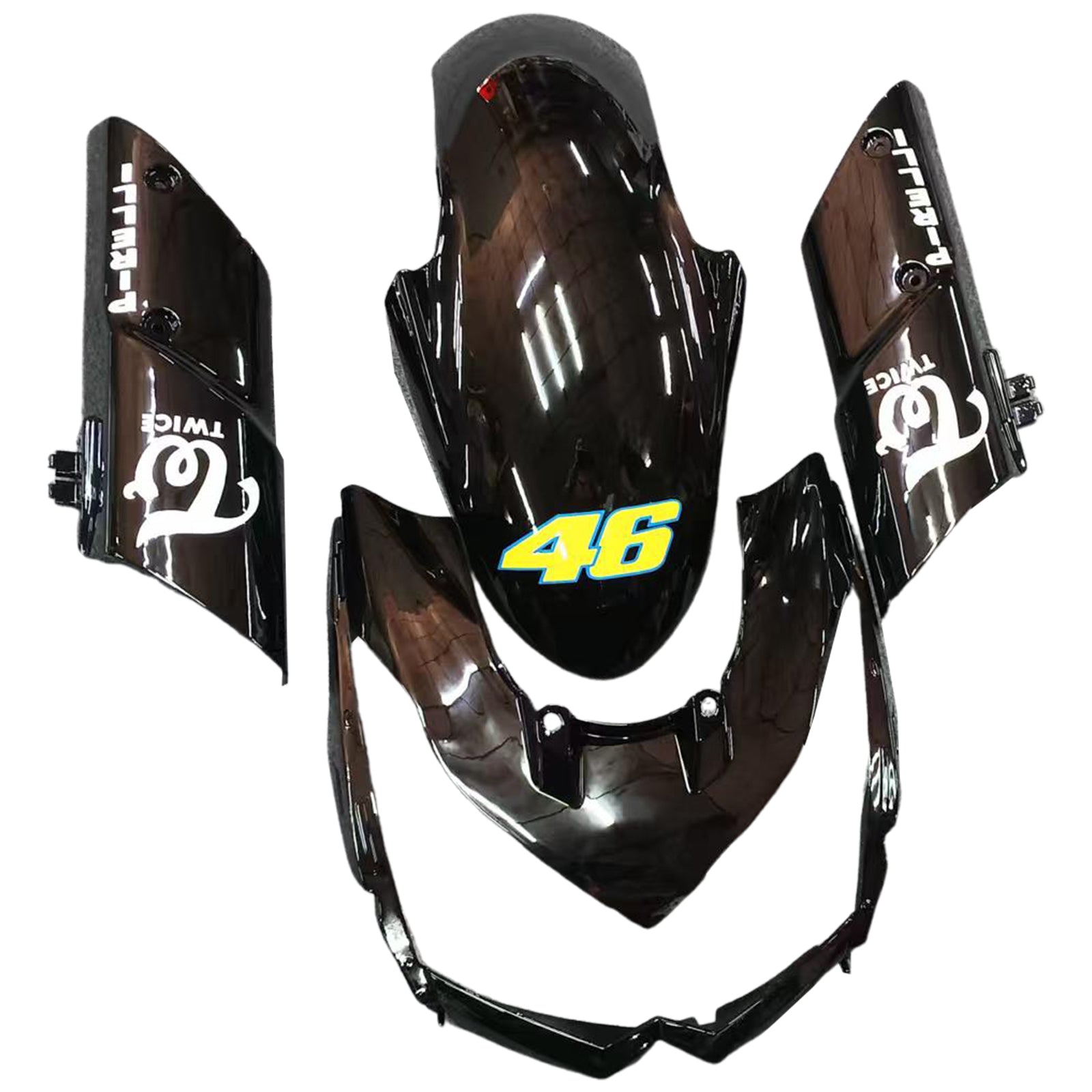 Amotopart 2010-2013 Z1000 Kawasaki Green&Black Style3 Fairing Kit