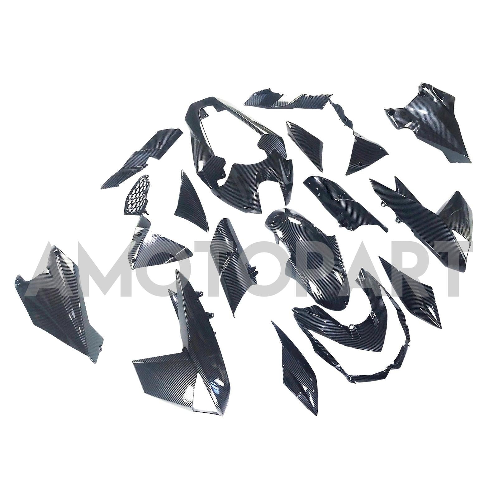 Amotopart 2010-2013 Z1000 Kawasaki Carbon Fiber Black Fairing Kit