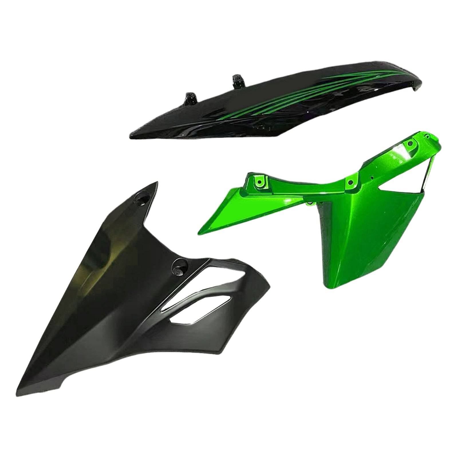 Amotopart 2010-2013 Z1000 Kawasaki Green&Black Style2 Fairing Kit