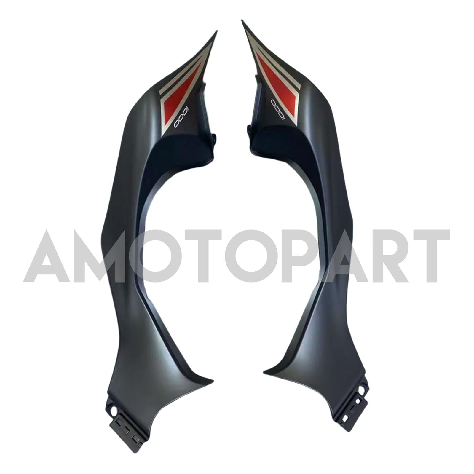 Amotopart 2014-2017 Z1000 Kawasaki Matte Black&Silver Fairing Kit