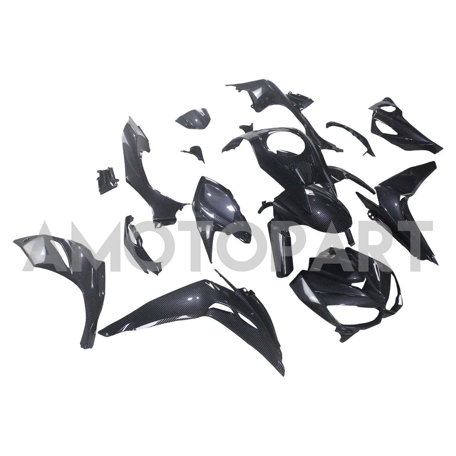 Amotopart 2014-2017 Z1000 Kawasaki Carbon Fiber Black Fairing Kit