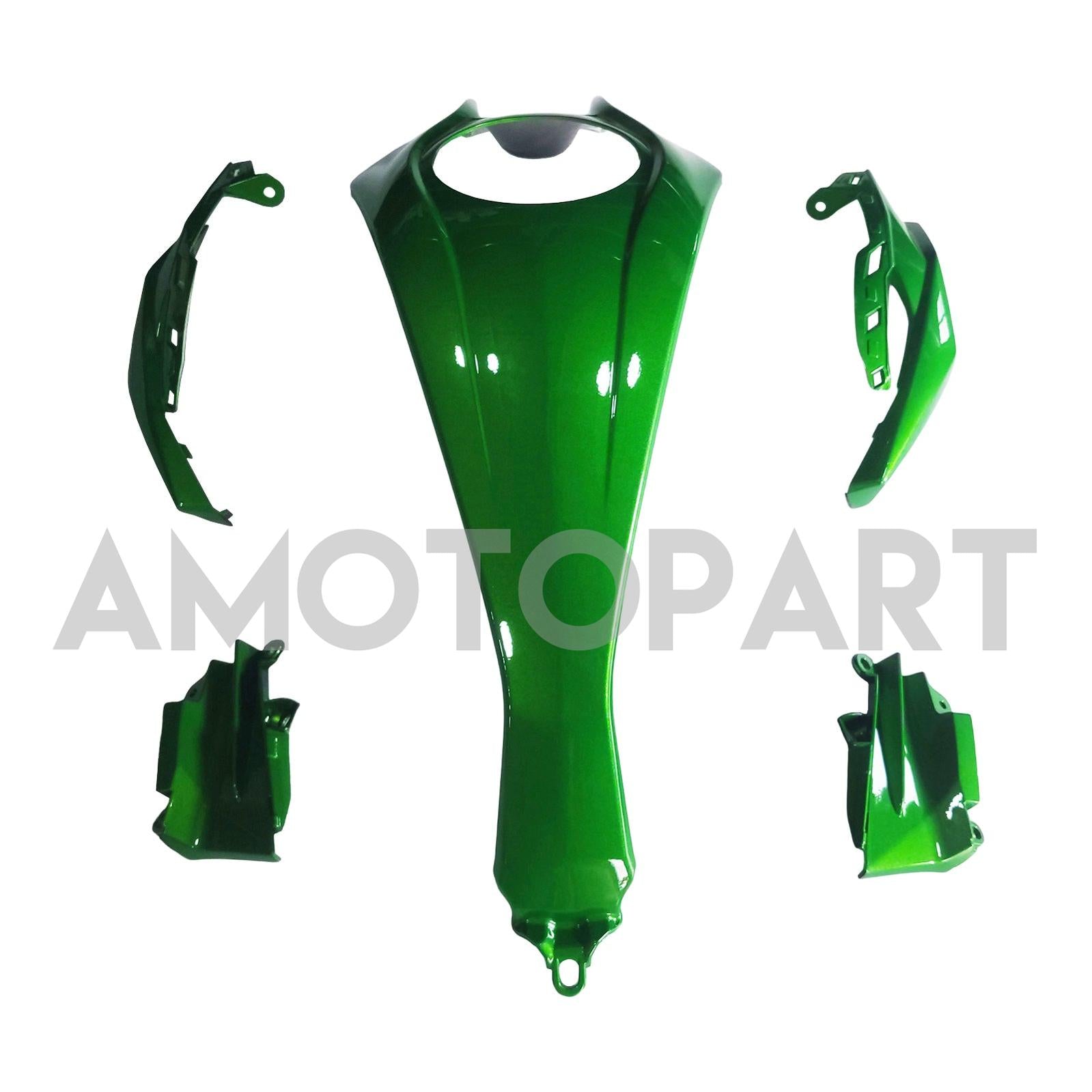 Amotopart 2014-2017 Kawasaki Z1000 Black Green Fairing Kit