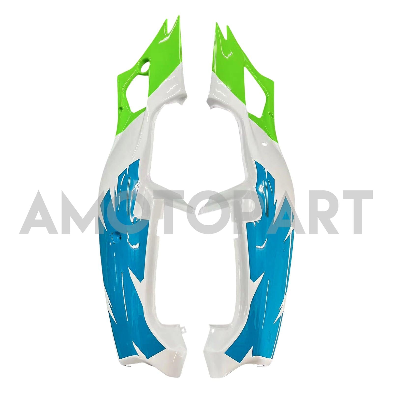 Amotopart Kawasaki ZXR400 1992-1996 グリーン ブルー ホワイト フェアリングキット