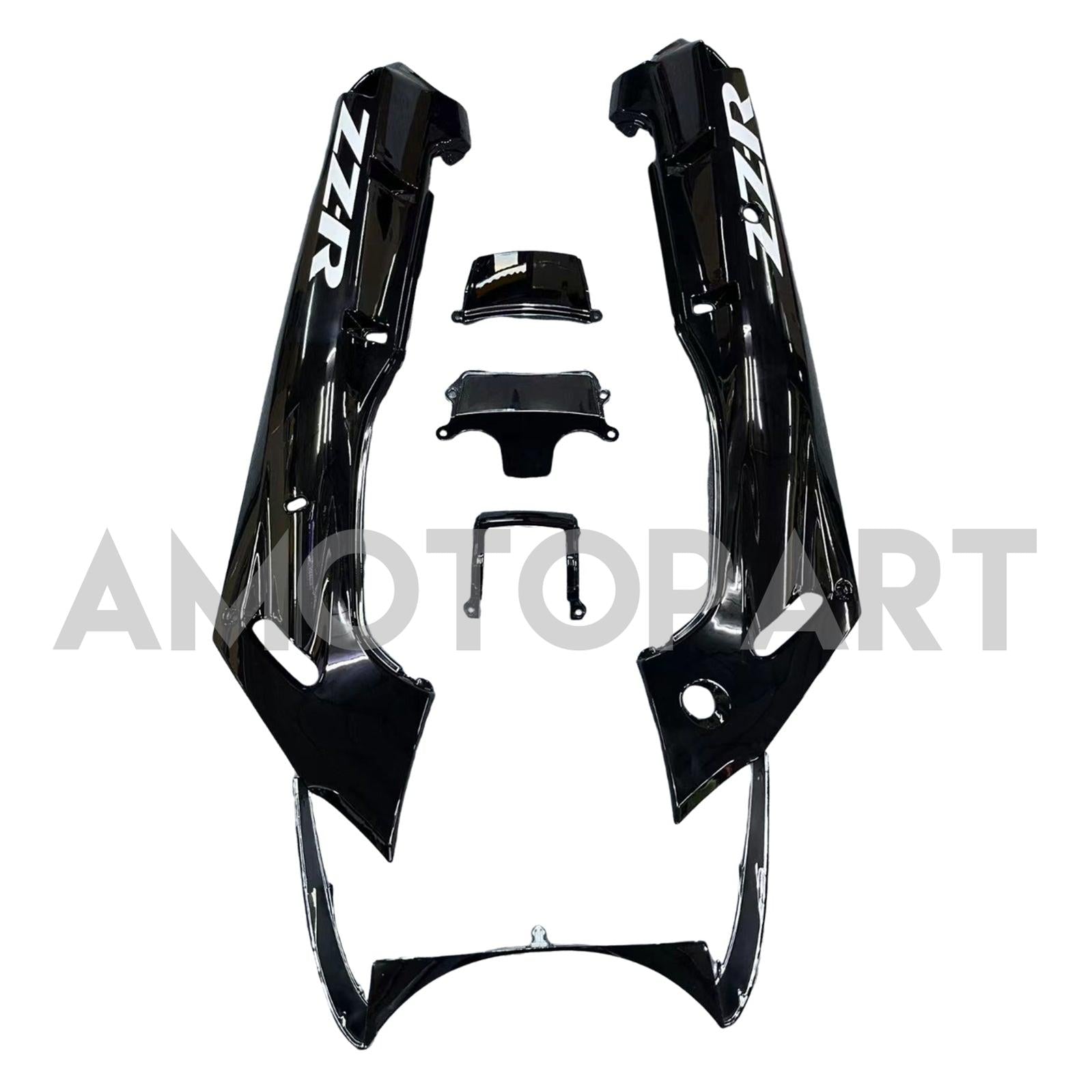 AMOTOPART ZZR400 1993-2007 ZZR600 1998-2003 kawasaki gloss noir de carénage