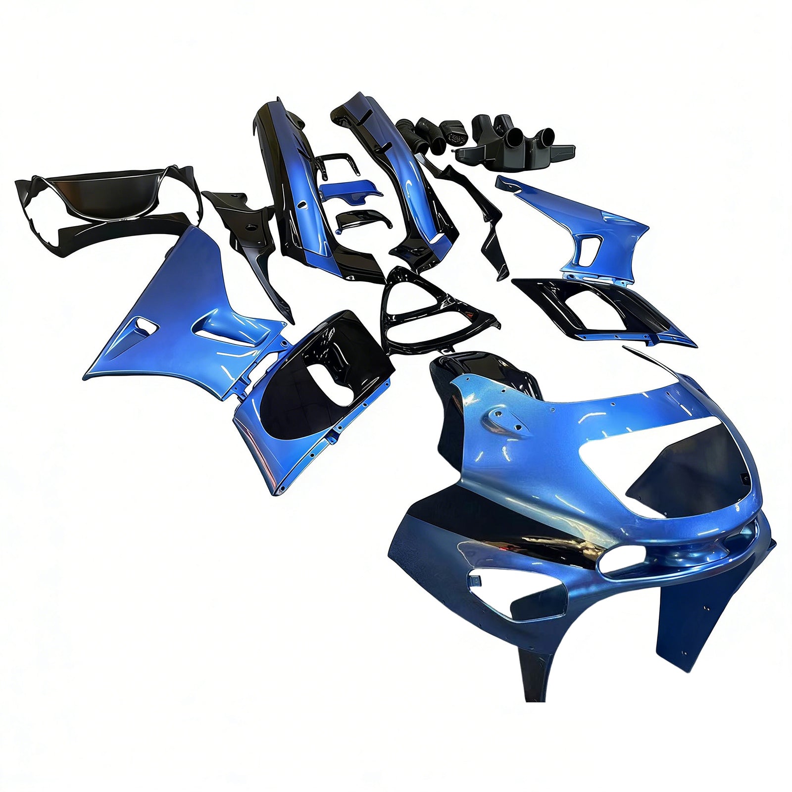Amotopart ZZR400 1993-2007 ZZR600 1998-2003 Kawasaki Blue Fairing Kit