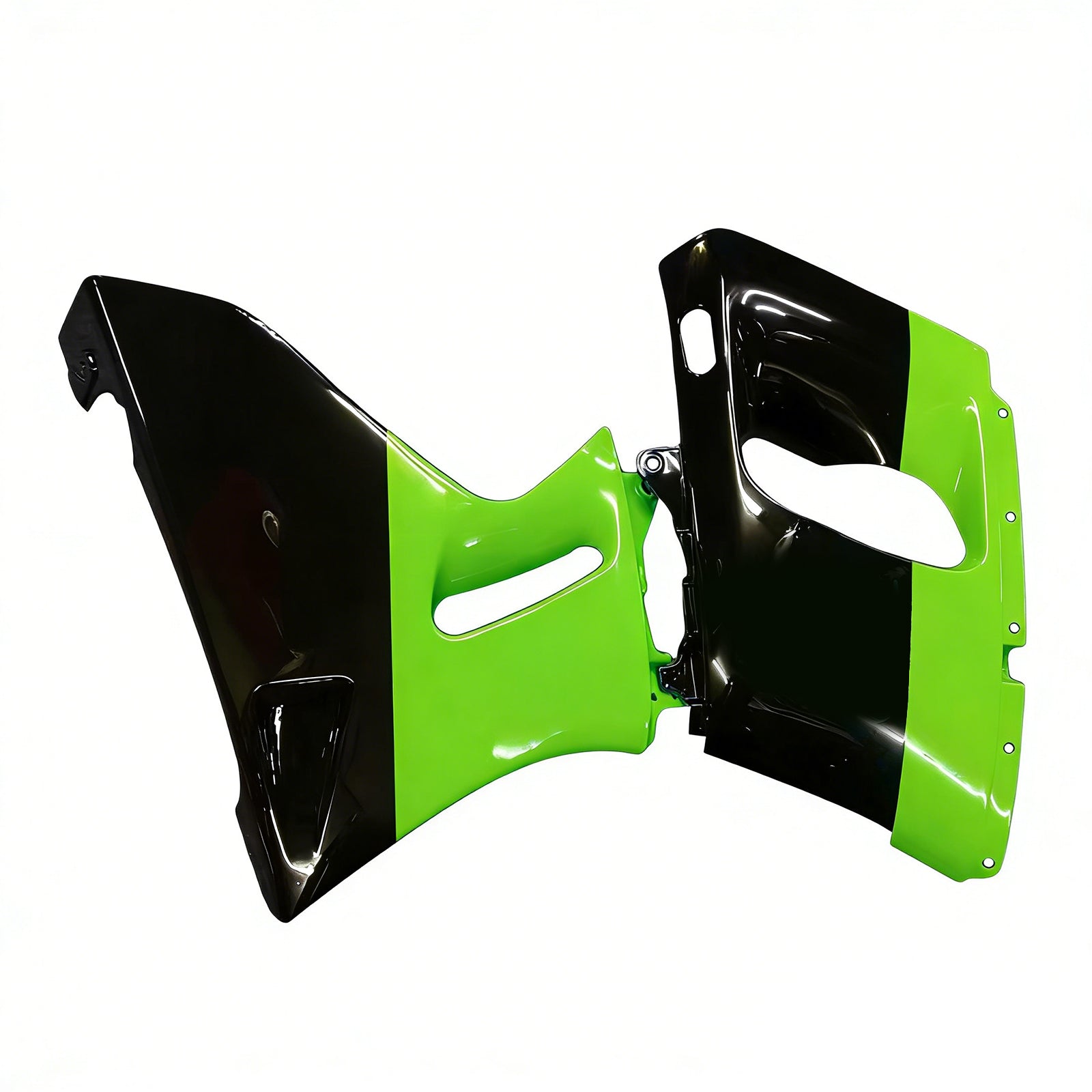 Amotopart ZZR400 1993-2007 ZZR600 1998-2003 Kawasaki Green&Black Style2 Fairing Kit