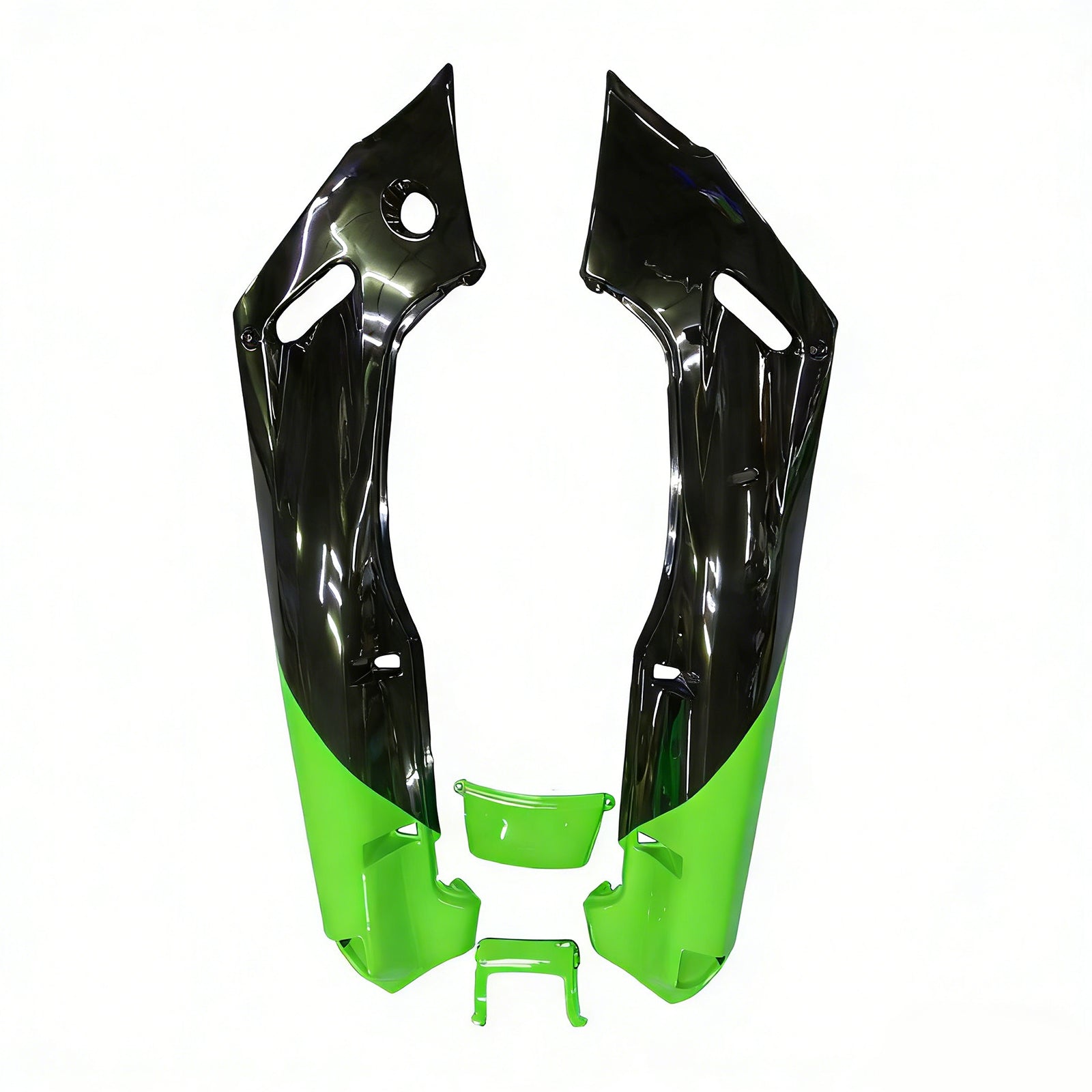 Amotopart ZZR400 1993-2007 ZZR600 1998-2003 Kawasaki Green&Black Style2 Fairing Kit