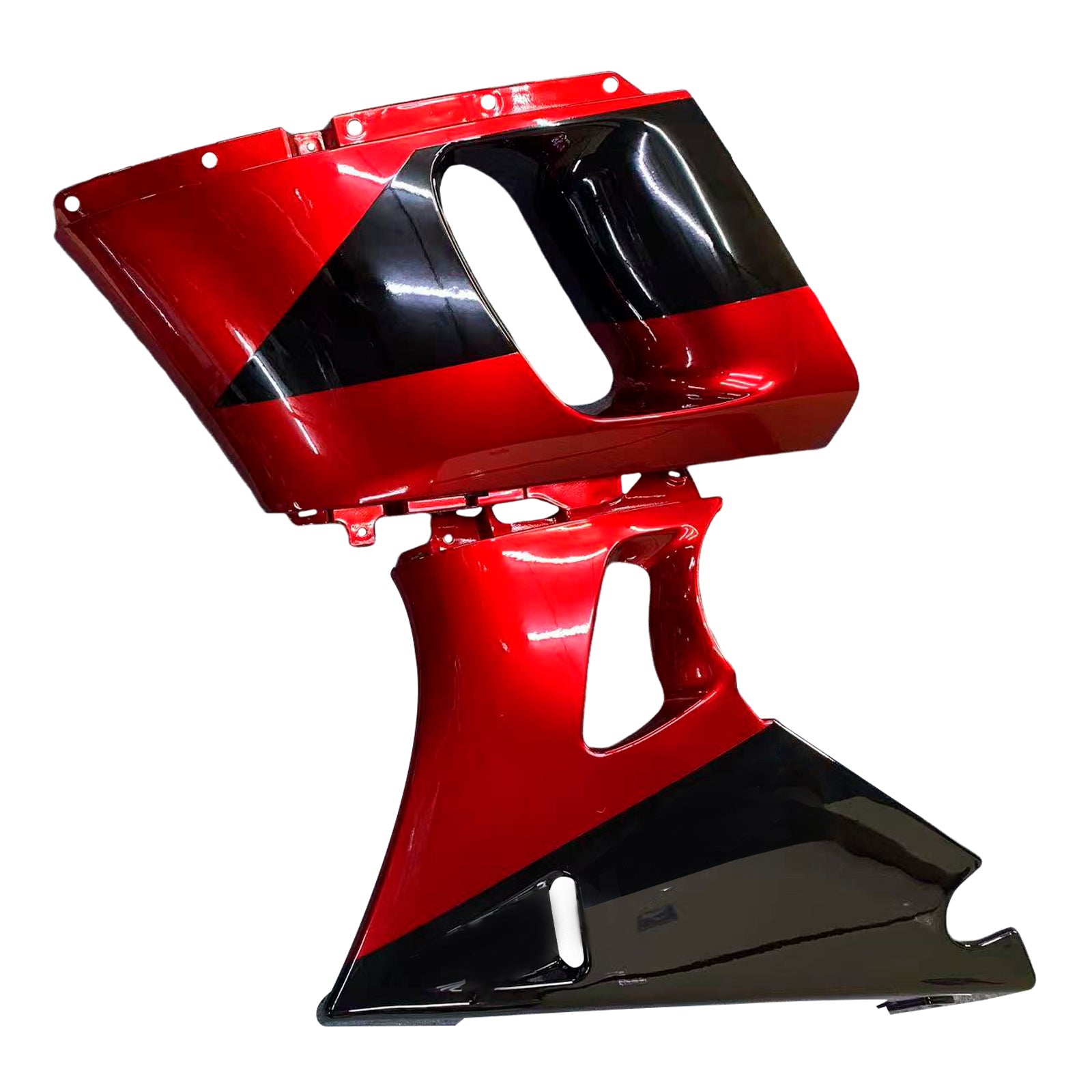 Amotopart ZZR400 1993-2007 ZZR600 1998-2003 Kawasaki Red & Black Fairing Kit