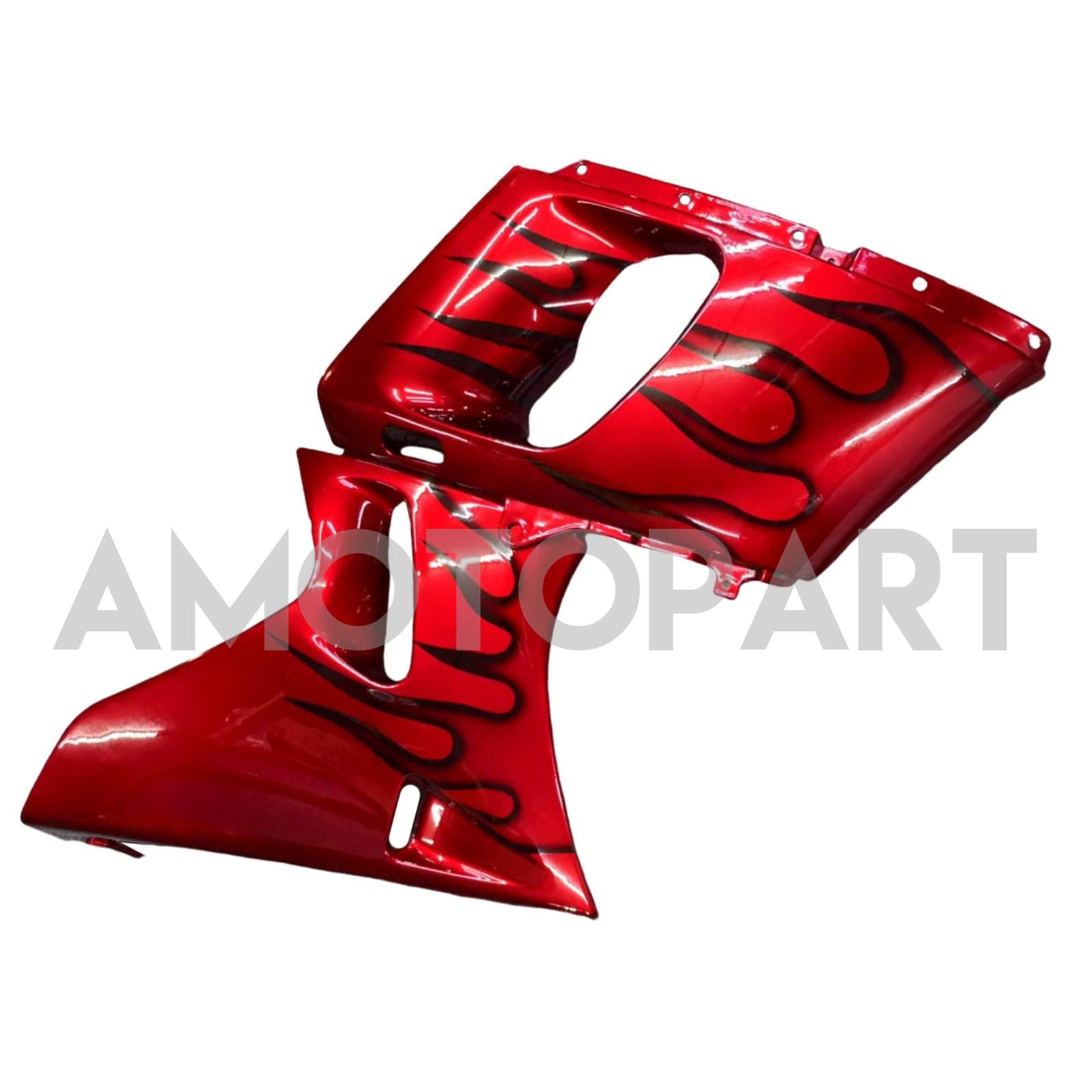 Amotopart Kawasaki 93-07 ZZR400 & 98-03 ZZR600 Red Fairing Kit