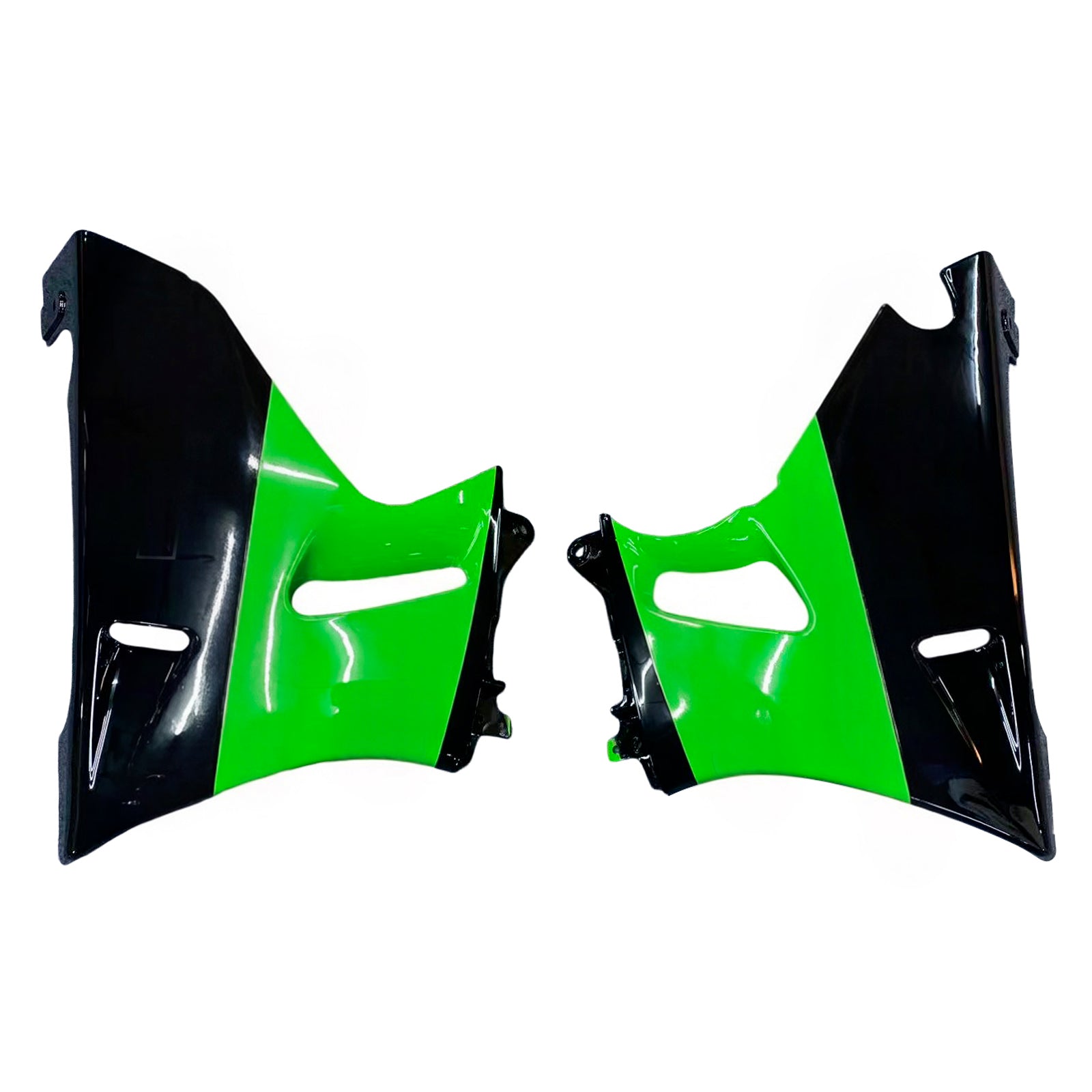 Amotopart Kawasaki 1993-2007 ZZR400 & 1998-2003 ZZR600 Green Black Fairing Kit