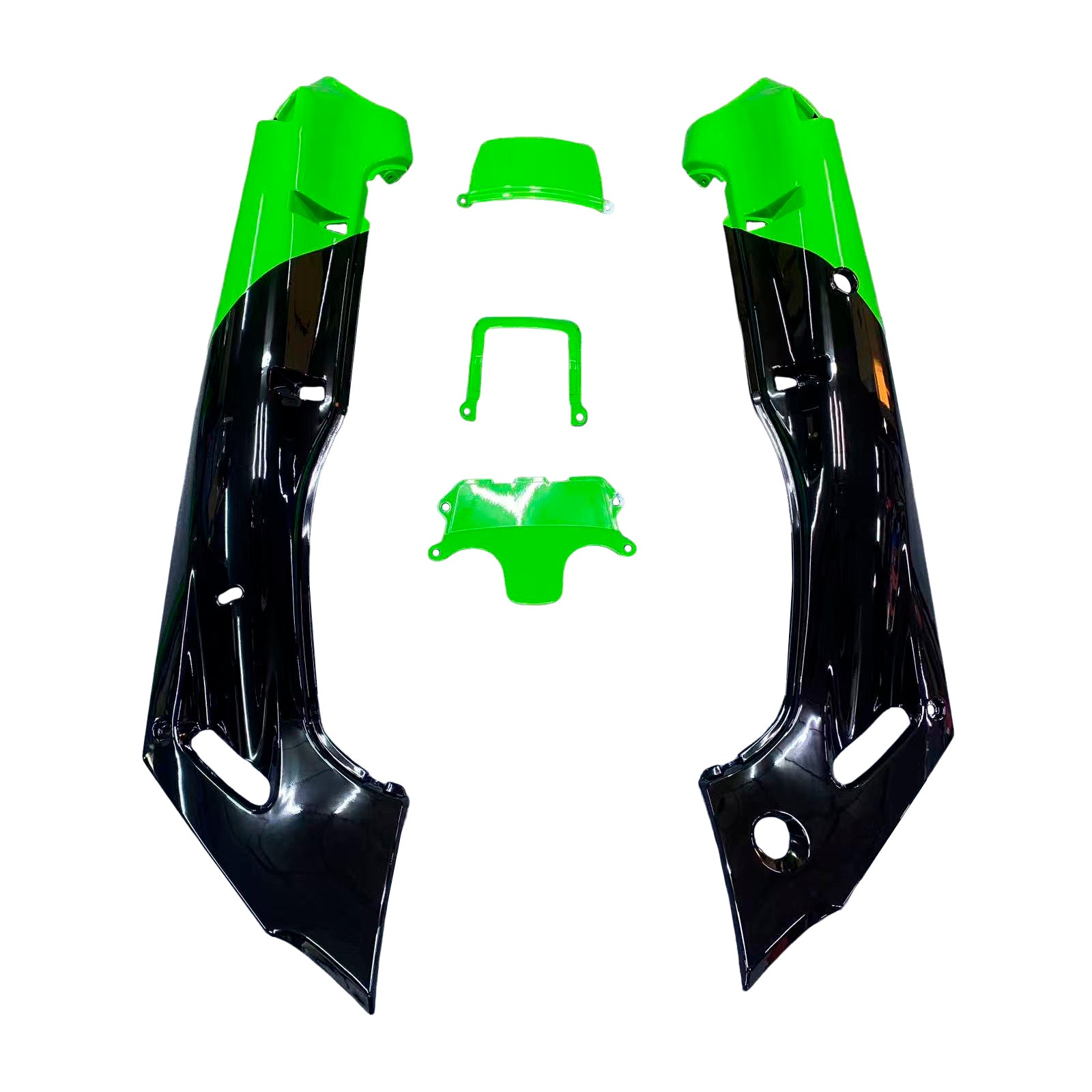 Amotopart Kawasaki ZZR400 1993-2007/ZZR600 1993-2003 Green Fairing Kit