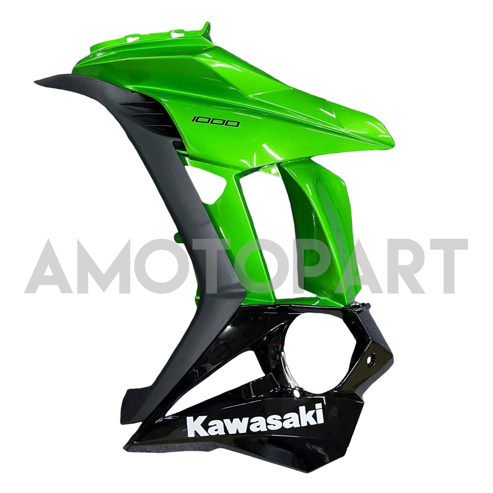Amotopart 2010-2015 Z1000SX Kawasaki Green&Black Fairing Kit