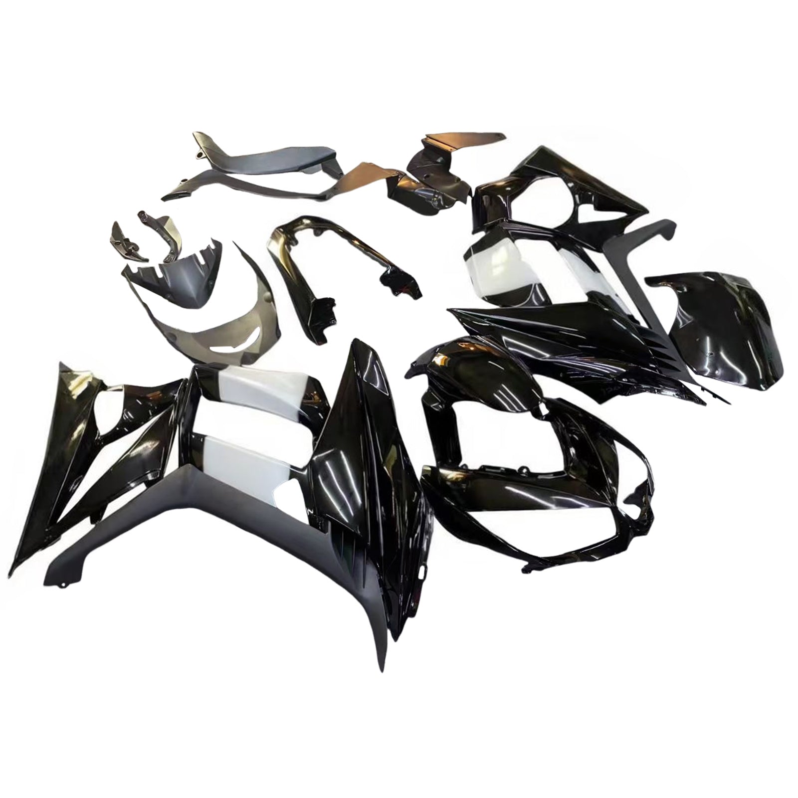 Amotopart 2010-2015 Kawasaki Z1000SX Black White Fairing Kit