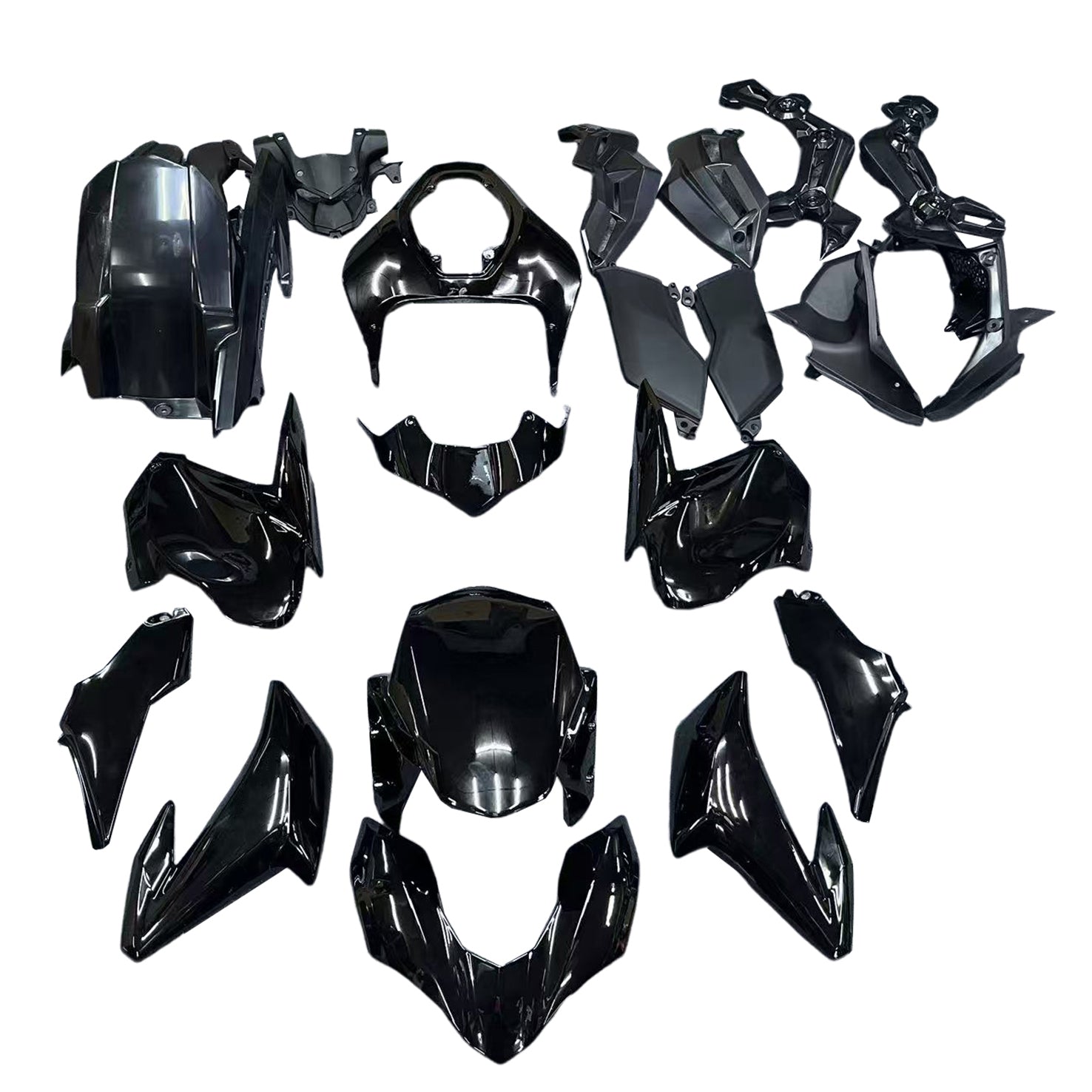 Amotopart Kawasaki 2017-2019 Z900 Gloss Black Fairing Kit