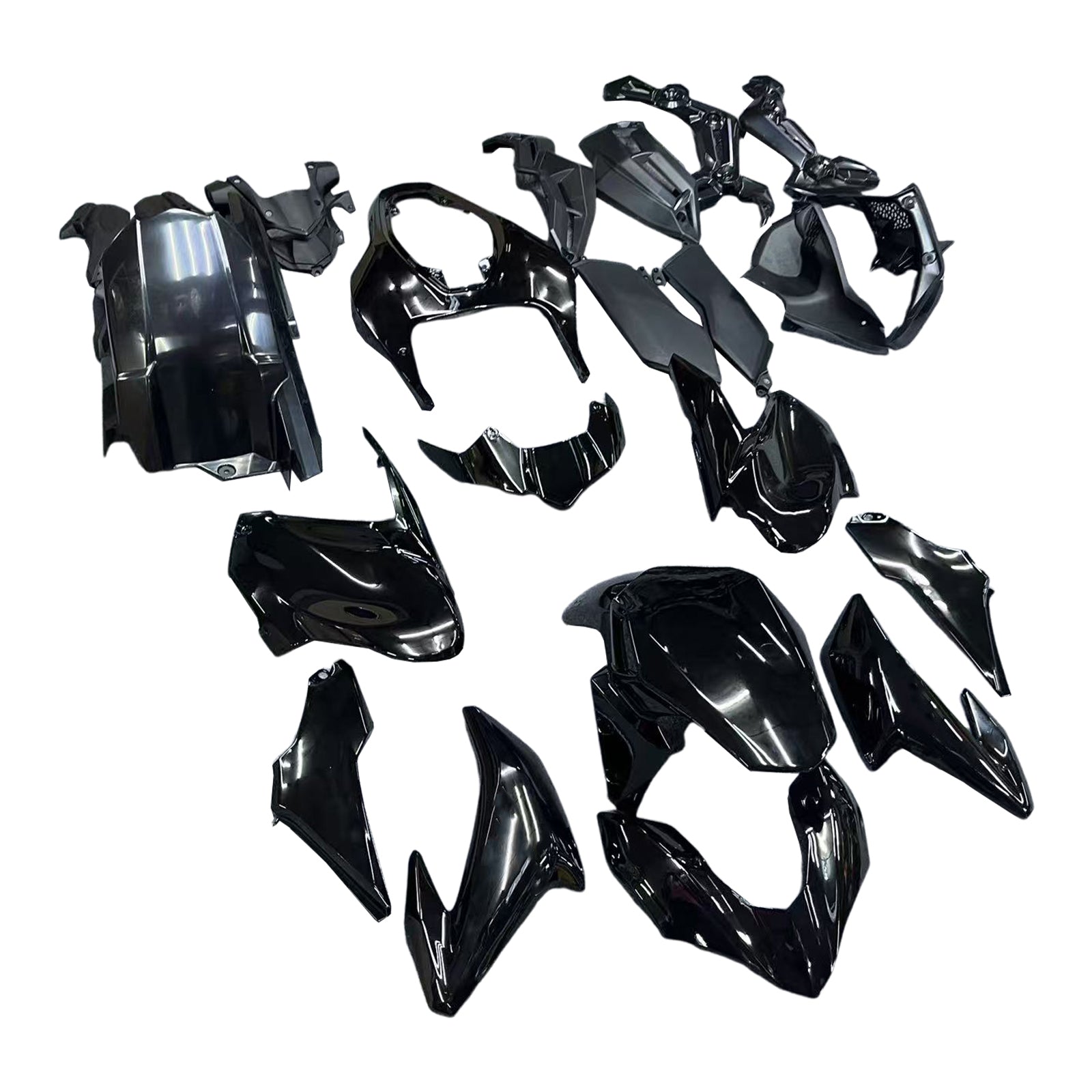Amotopart Kawasaki 2017-2019 Z900 Gloss Black Fairing Kit