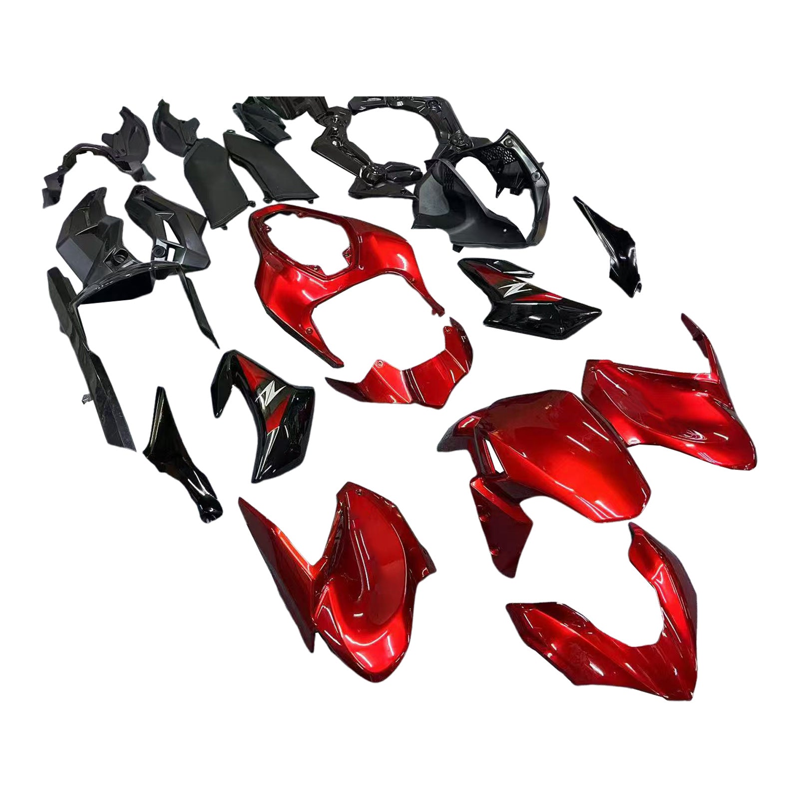 Amotopart Kawasaki 2017-2019 Z900 Red Fairing Kit