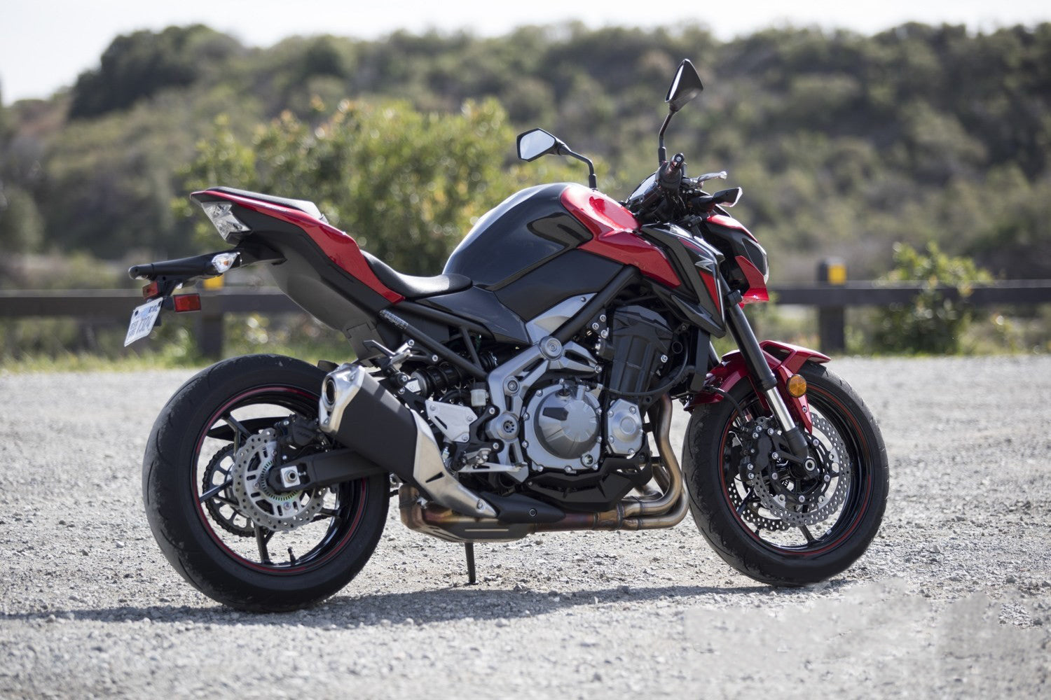 Amotopart Kawasaki 2017-2019 Z900 Red Fairing Kit