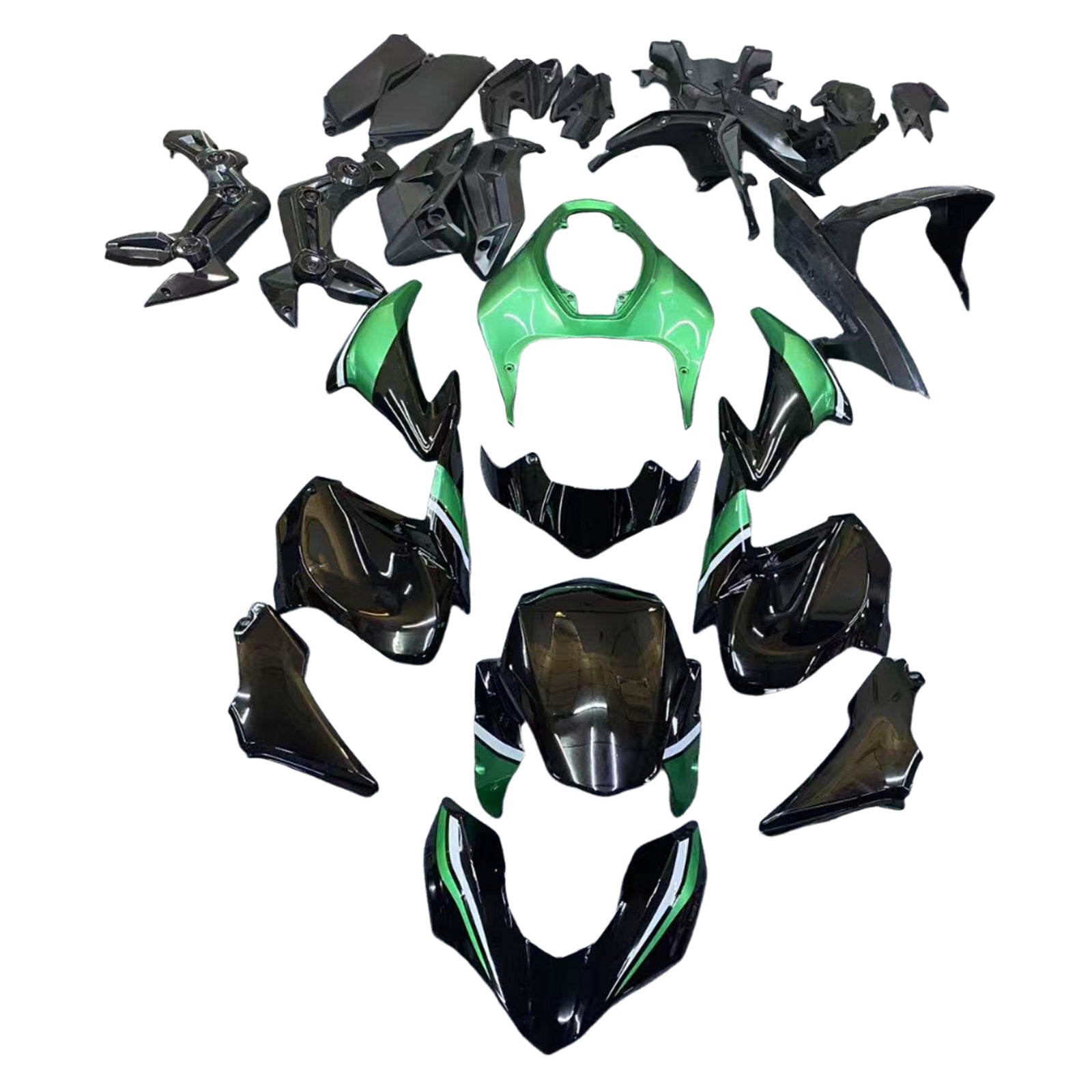 Amotopart 2017-2019 Kawasaki Z900 Black Fairing Kit