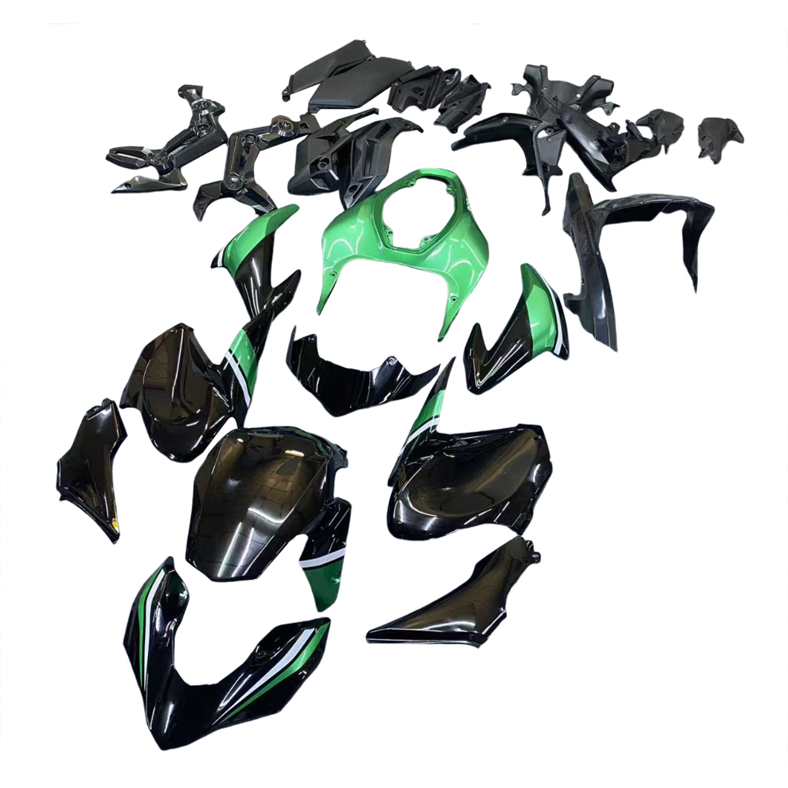 Amotopart 2017-2019 Kawasaki Z900 Black Fairing Kit