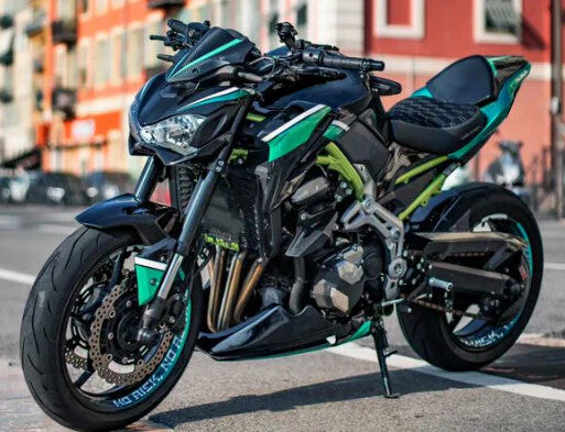 Amotopart Kawasaki 2017-2019 Z900 Green Black Fairing Kit